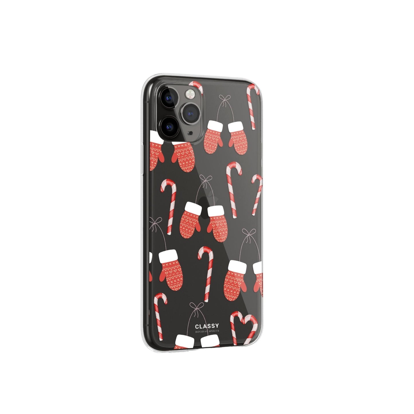 Little Red Gloves Christmas Clear Case - Classy Cases - Phone Case - iPhone 16 Pro - Without gift packaging - 