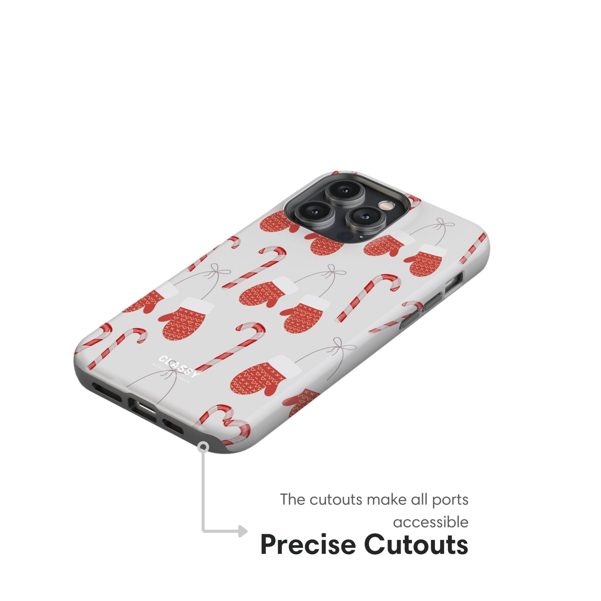Little Red Gloves Christmas Tough Case - Classy Cases - Phone Case - iPhone 17 - Glossy - 