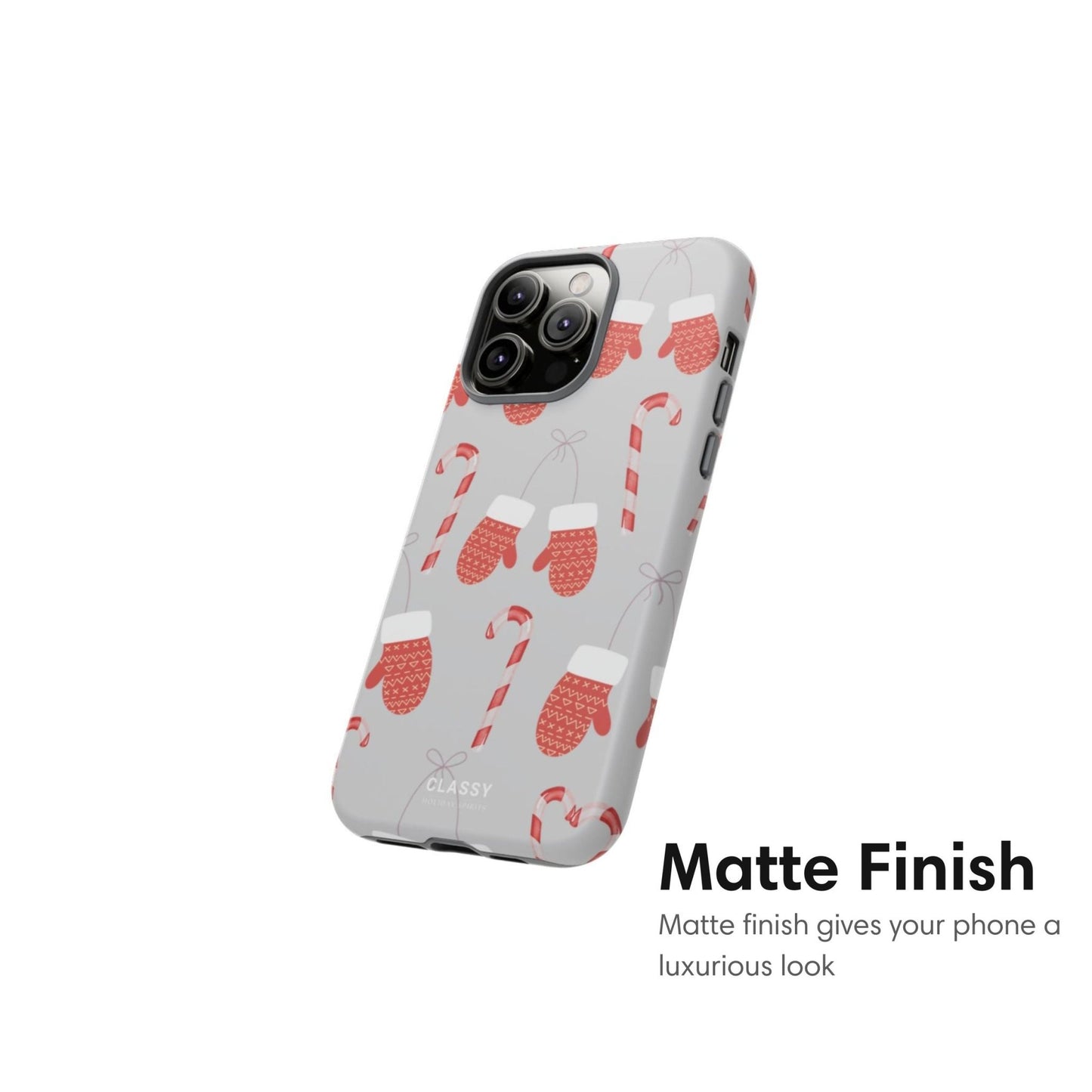 Little Red Gloves Christmas Tough Case - Classy Cases - Phone Case - iPhone 17 - Glossy - 
