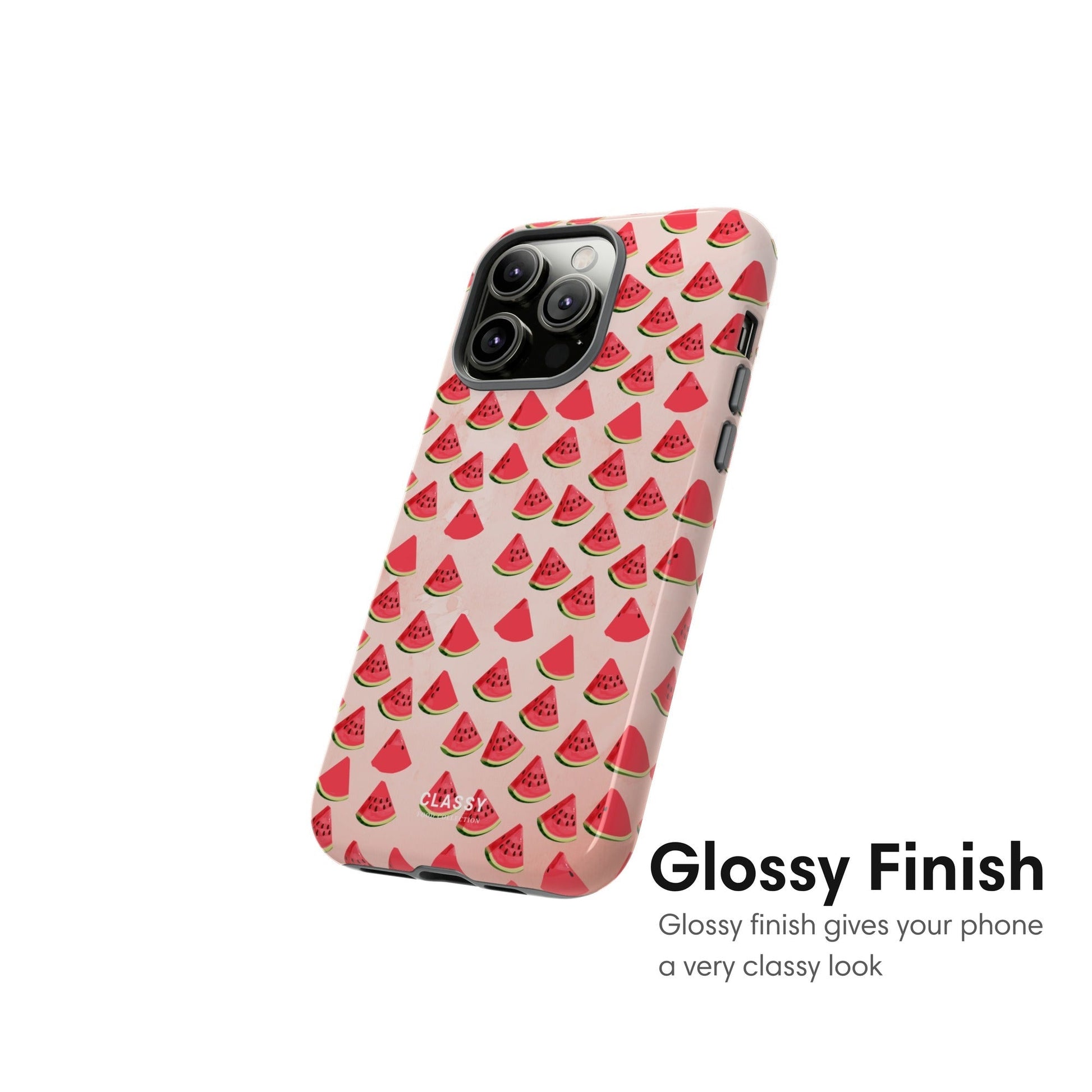 Little Watermelons Pink Tough Case - Classy Cases - Phone Case - iPhone 17 - Glossy - 