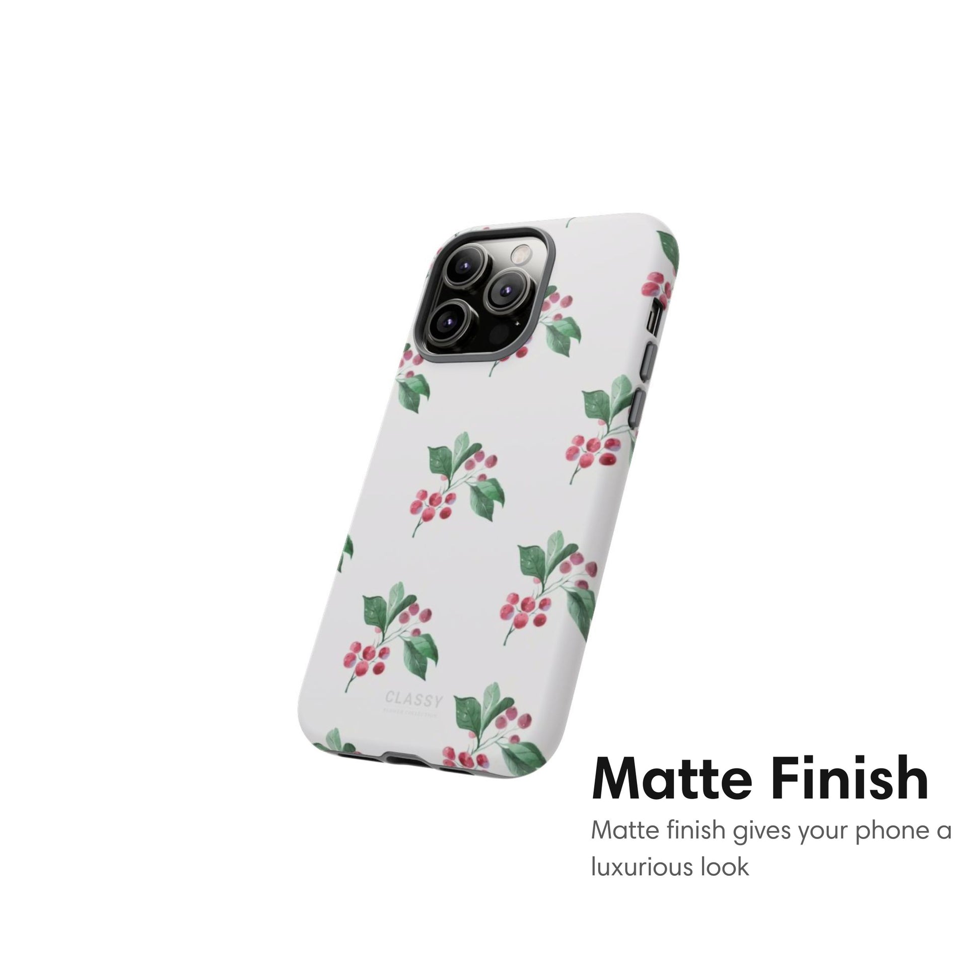 White Flower Tough Case matte