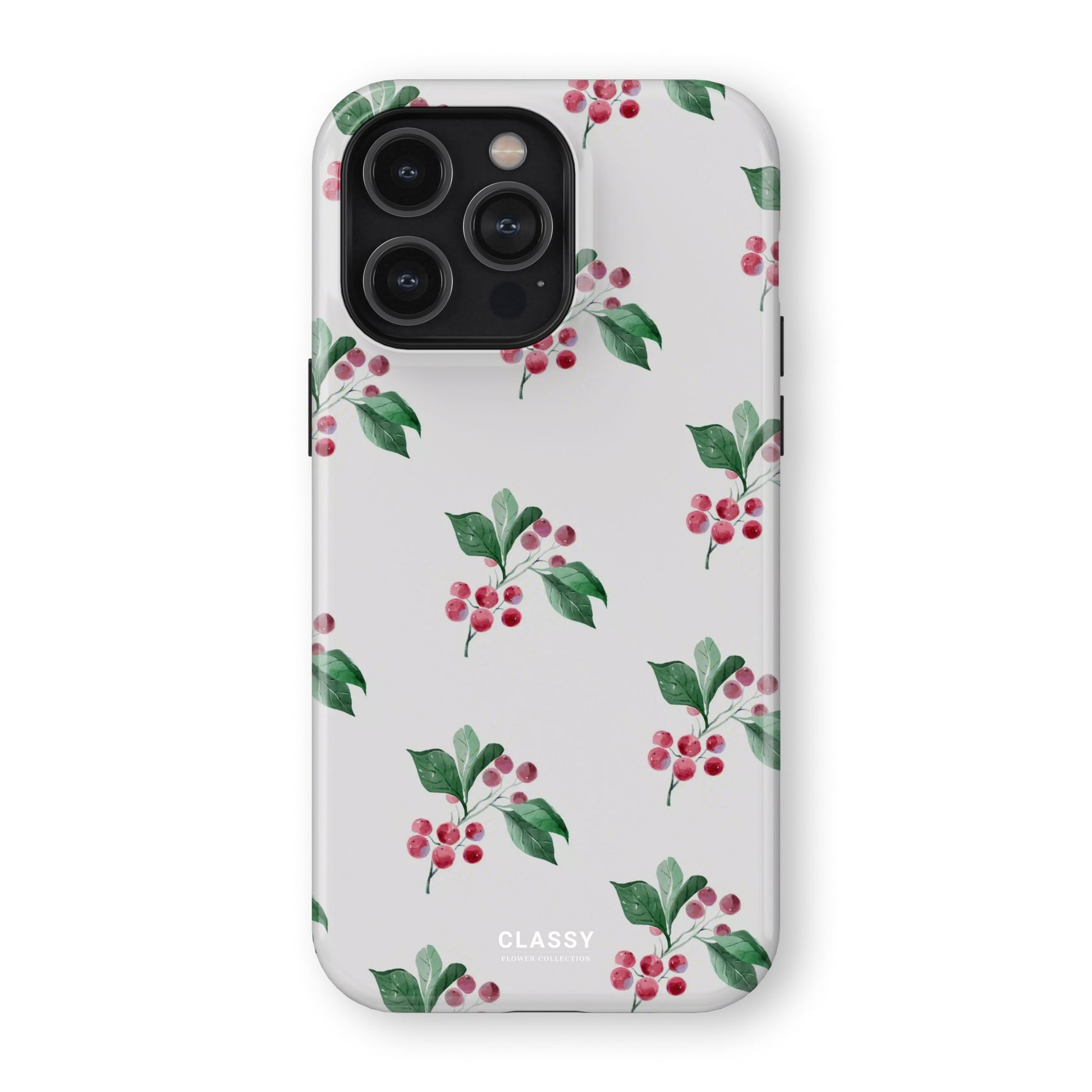 White Flower Tough Case front