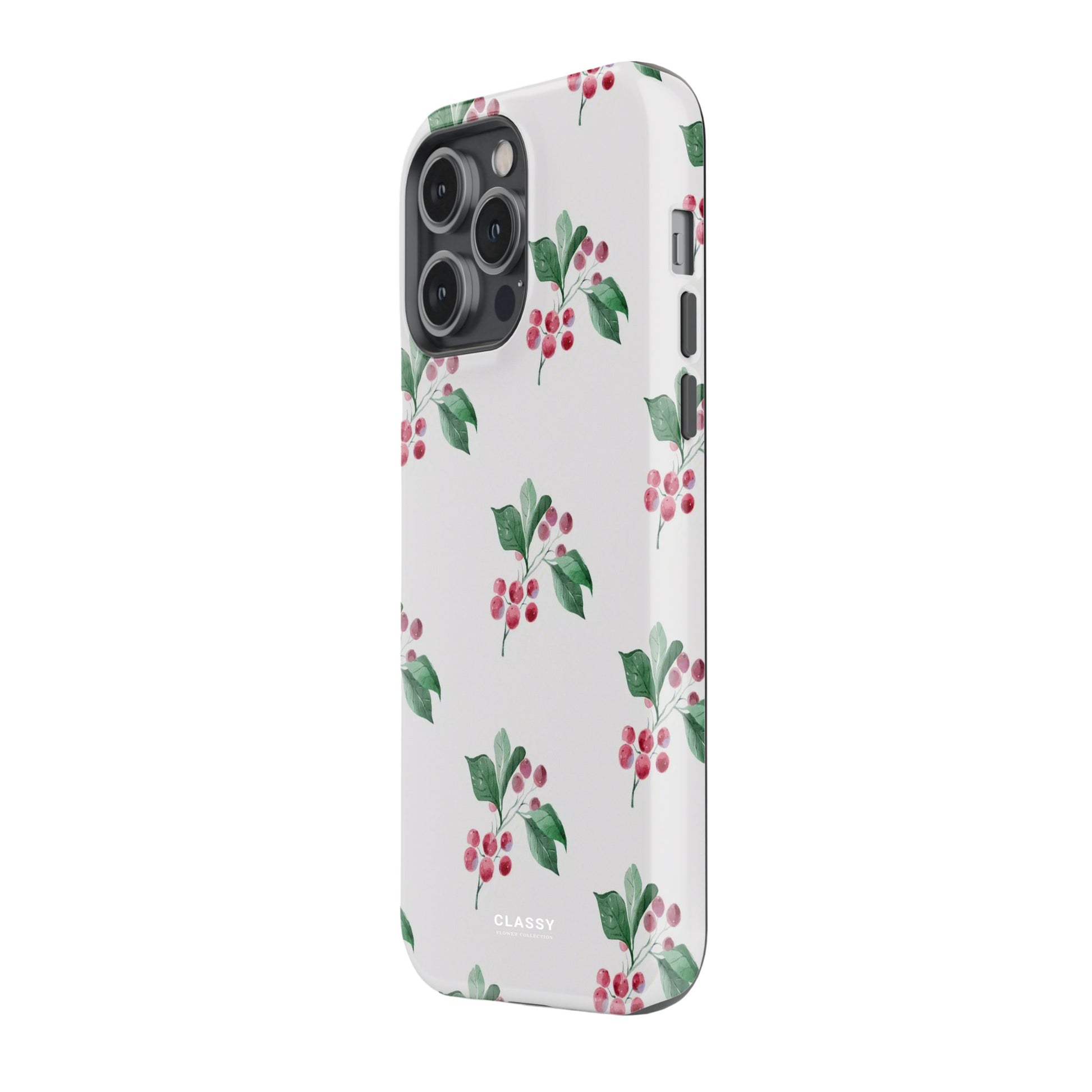 White Flower Tough Case side