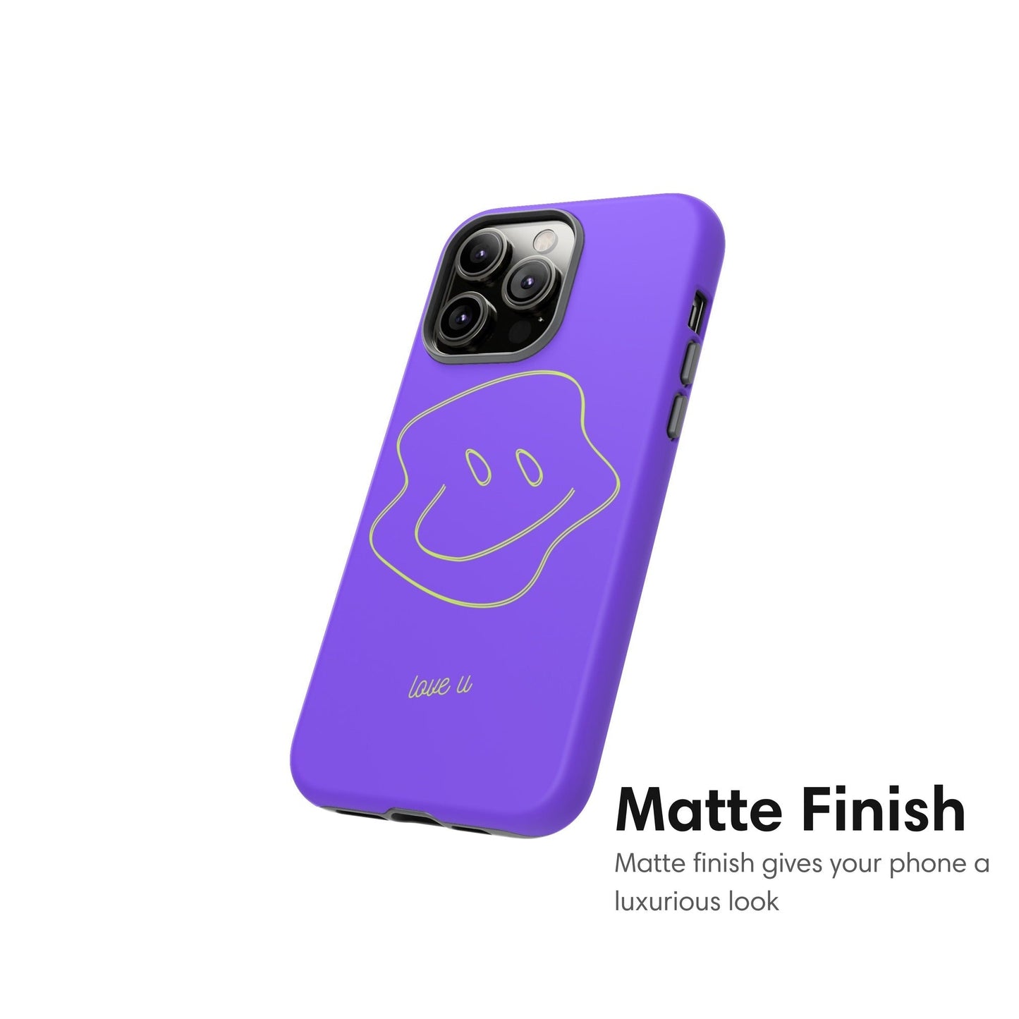 love u Purple Tough Case - Classy Cases - Phone Case - iPhone 17 - Glossy - 