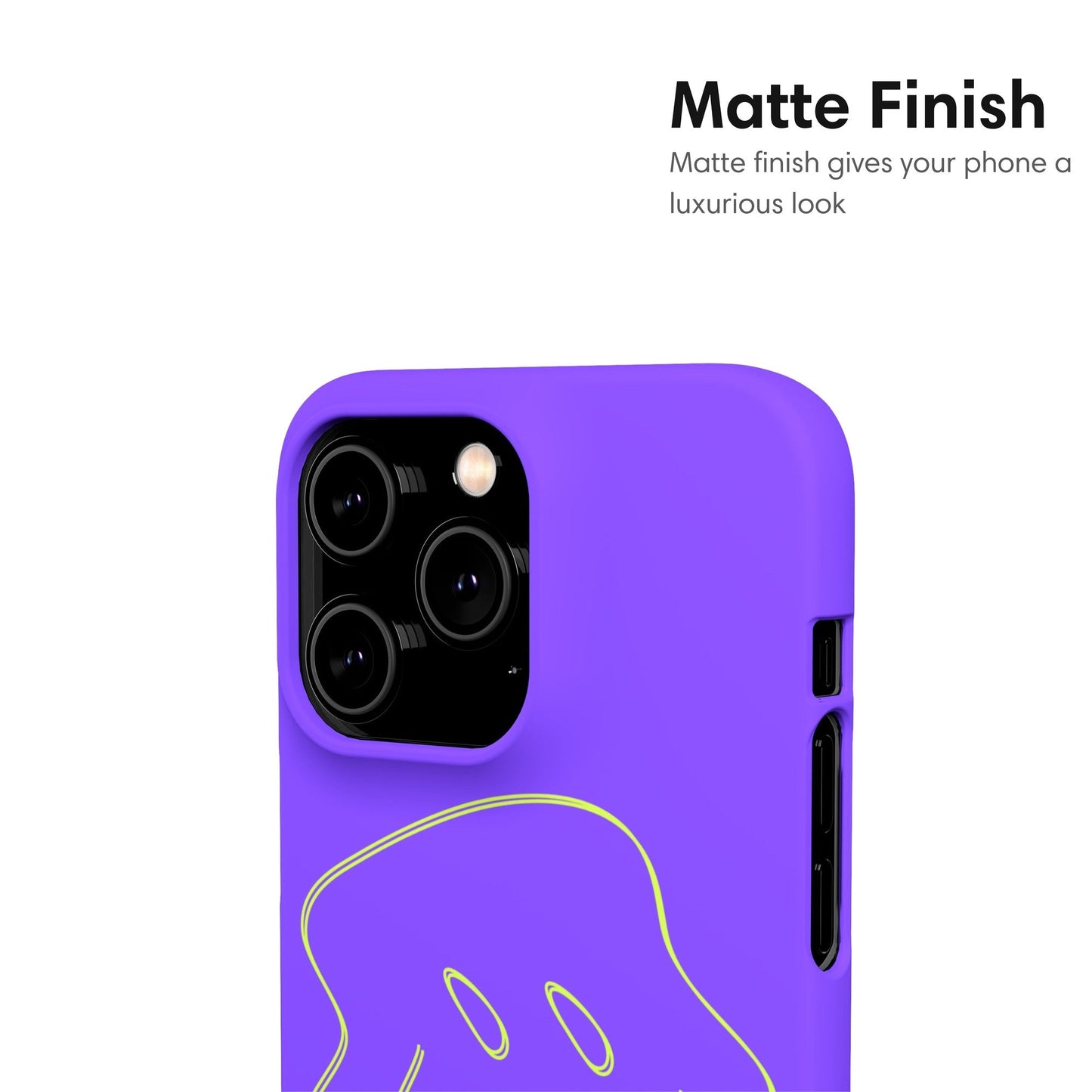 love u Purple Snap Case matte