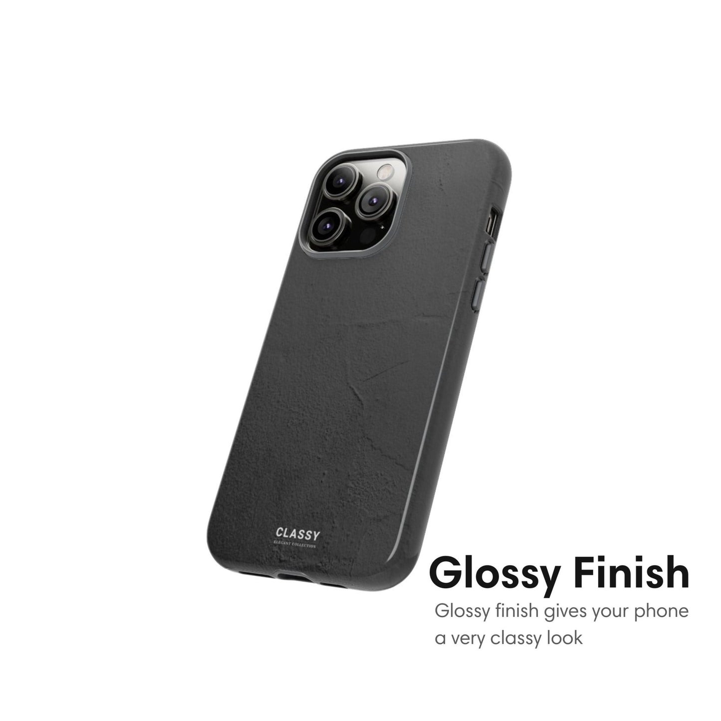 Minimalistic Dark Gray Tough Case - Classy Cases - Phone Case - iPhone 17 - Glossy - 