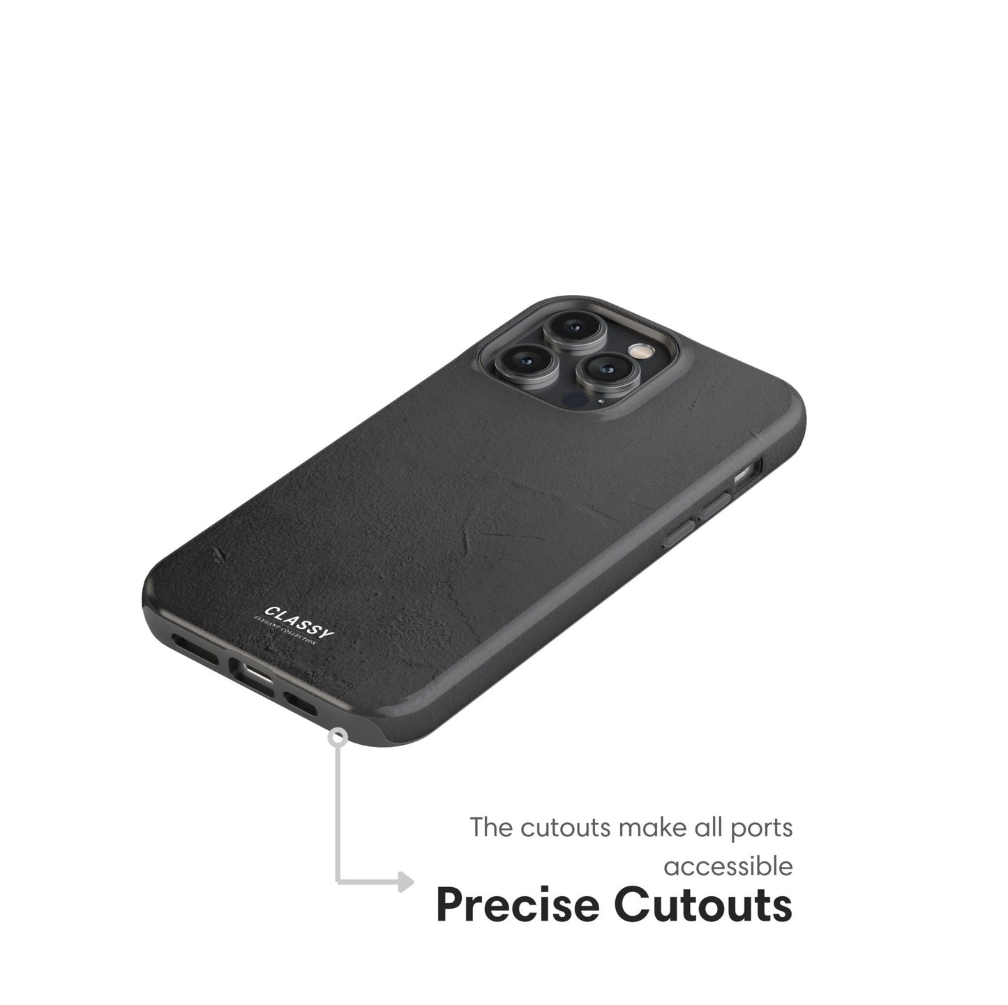 Minimalistic Dark Gray Tough Case - Classy Cases - Phone Case - iPhone 17 - Glossy - 
