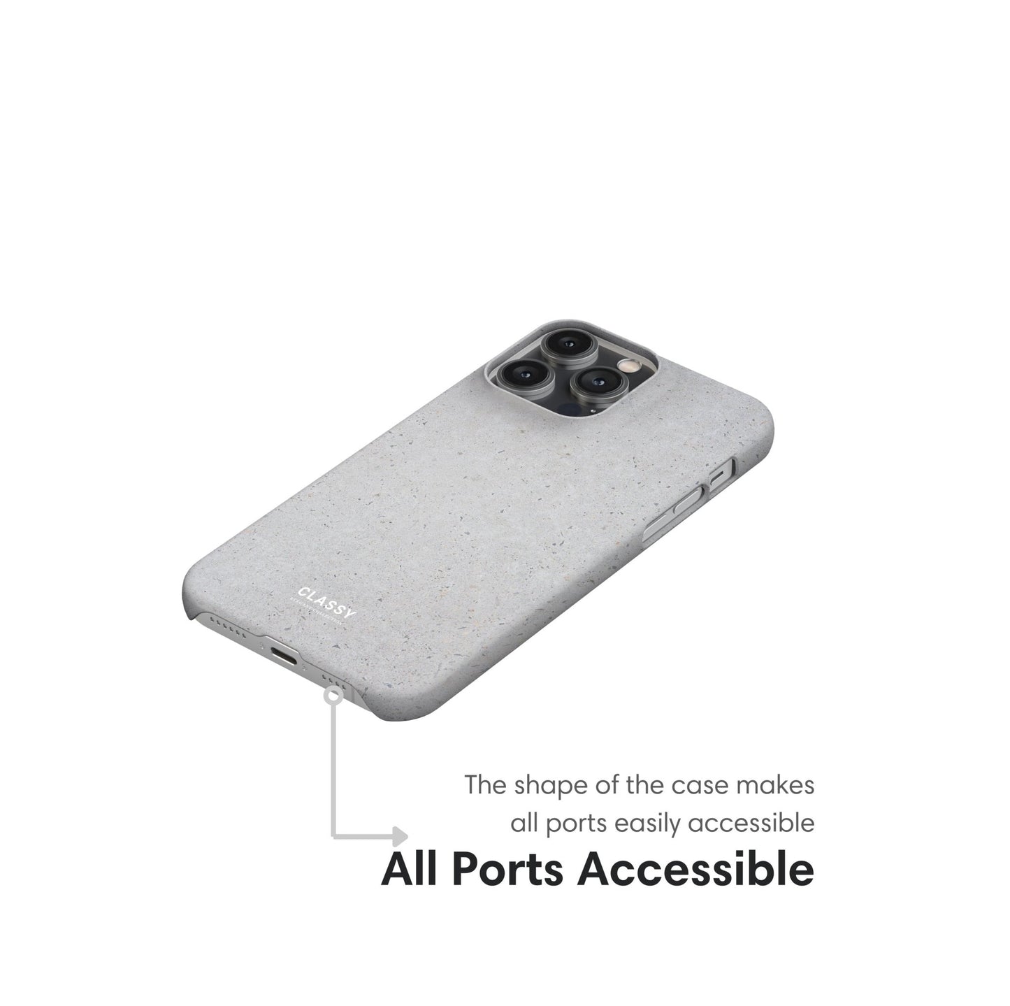 Minimalistic Gray Snap Case - Classy Cases - Phone Case - iPhone 17 - Glossy - 