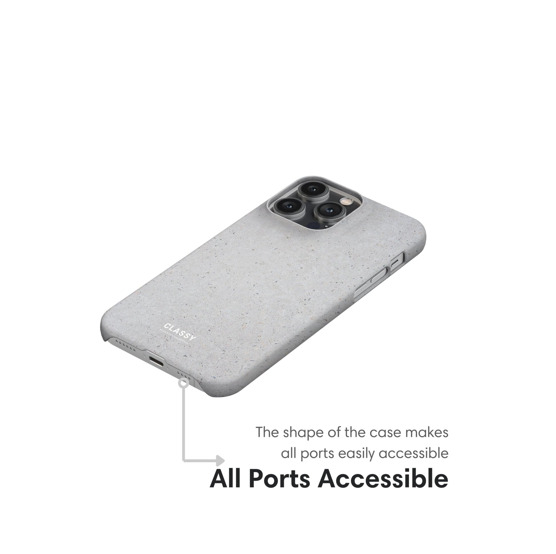 Minimalistic Gray Snap Case - Classy Cases - Phone Case - iPhone 17 - Glossy - 