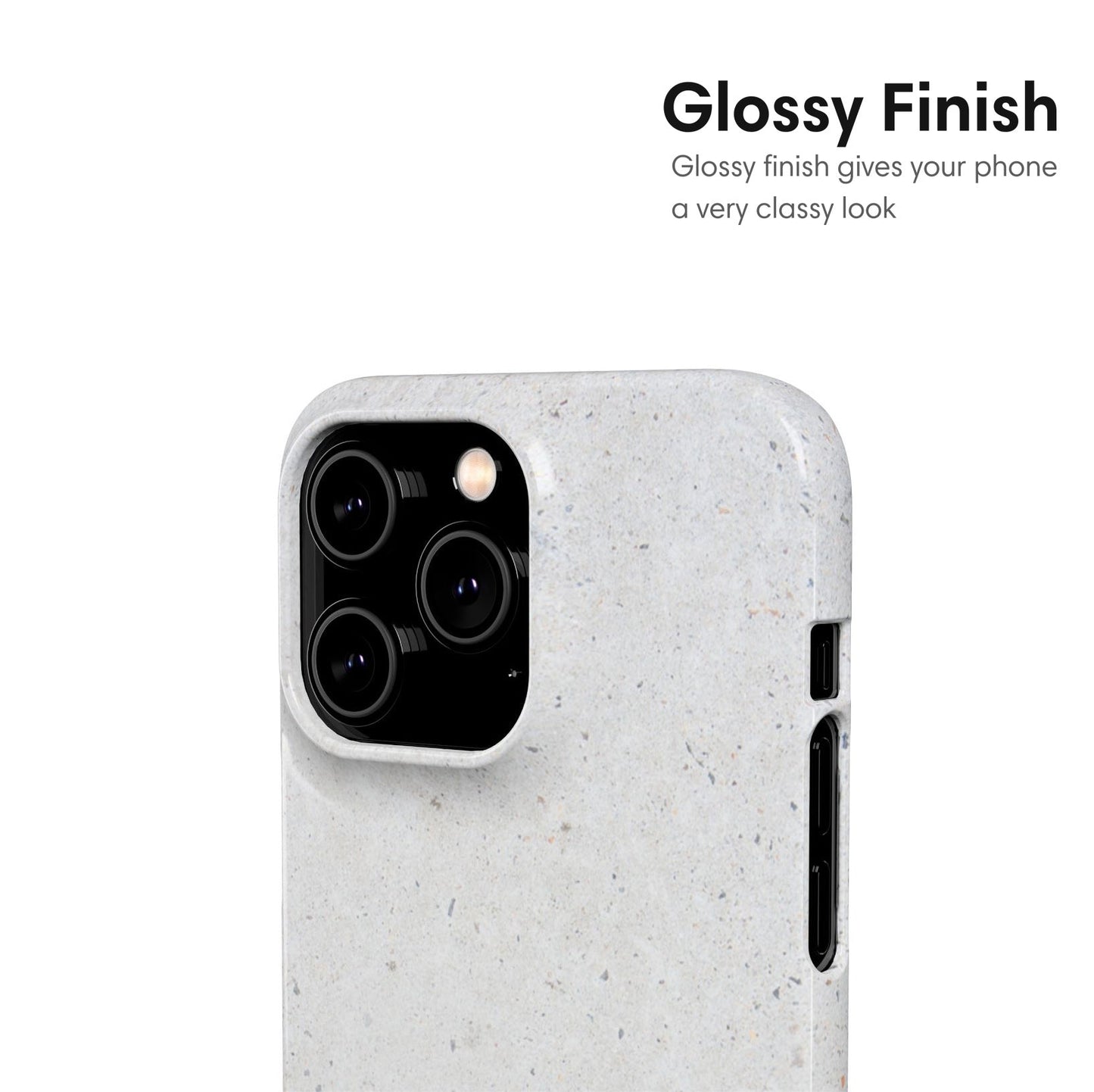 Minimalistic Gray Snap Case - Classy Cases - Phone Case - iPhone 17 - Glossy - 