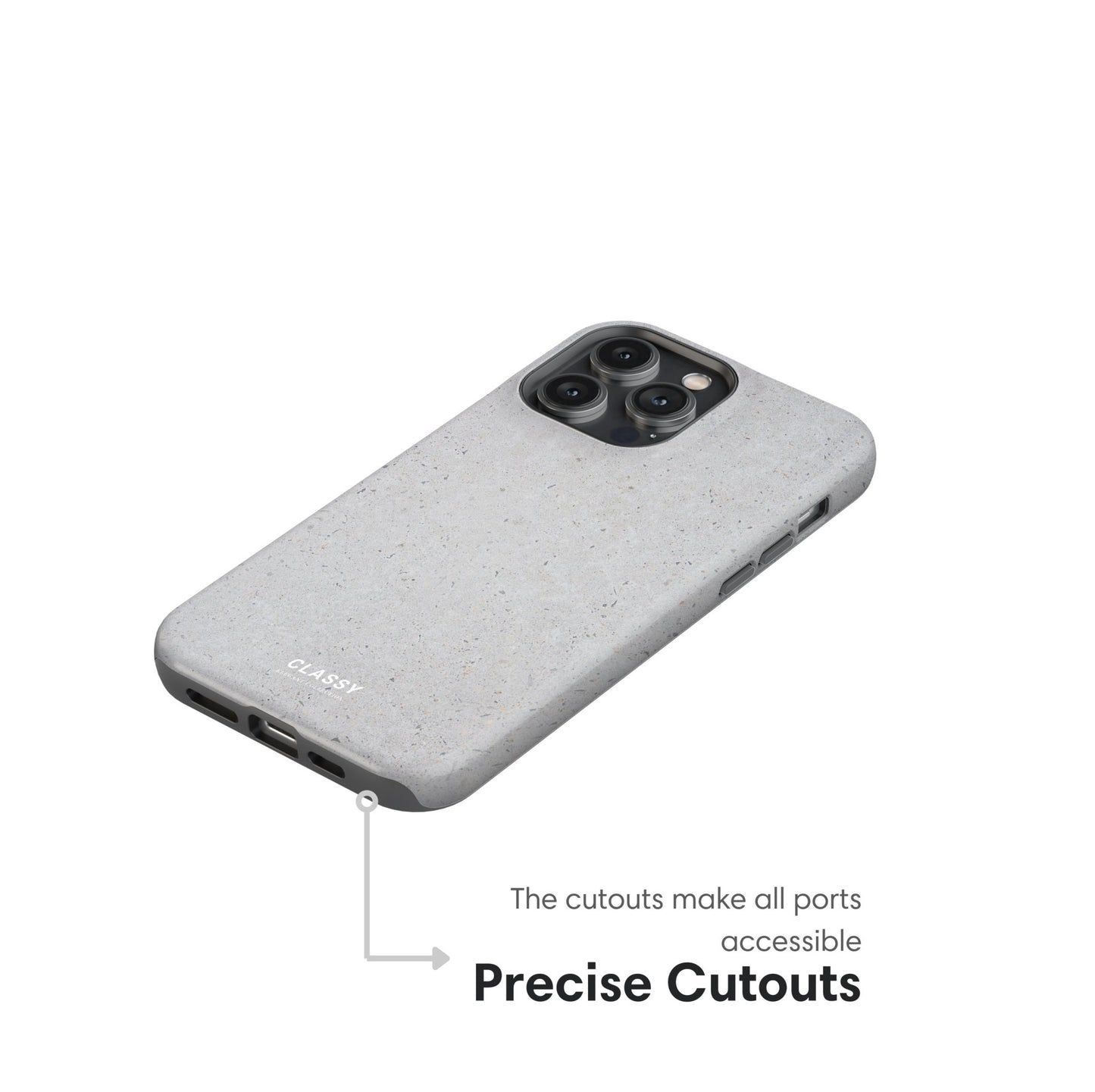 Minimalistic Gray Tough Case - Classy Cases - Phone Case - iPhone 17 - Glossy - 