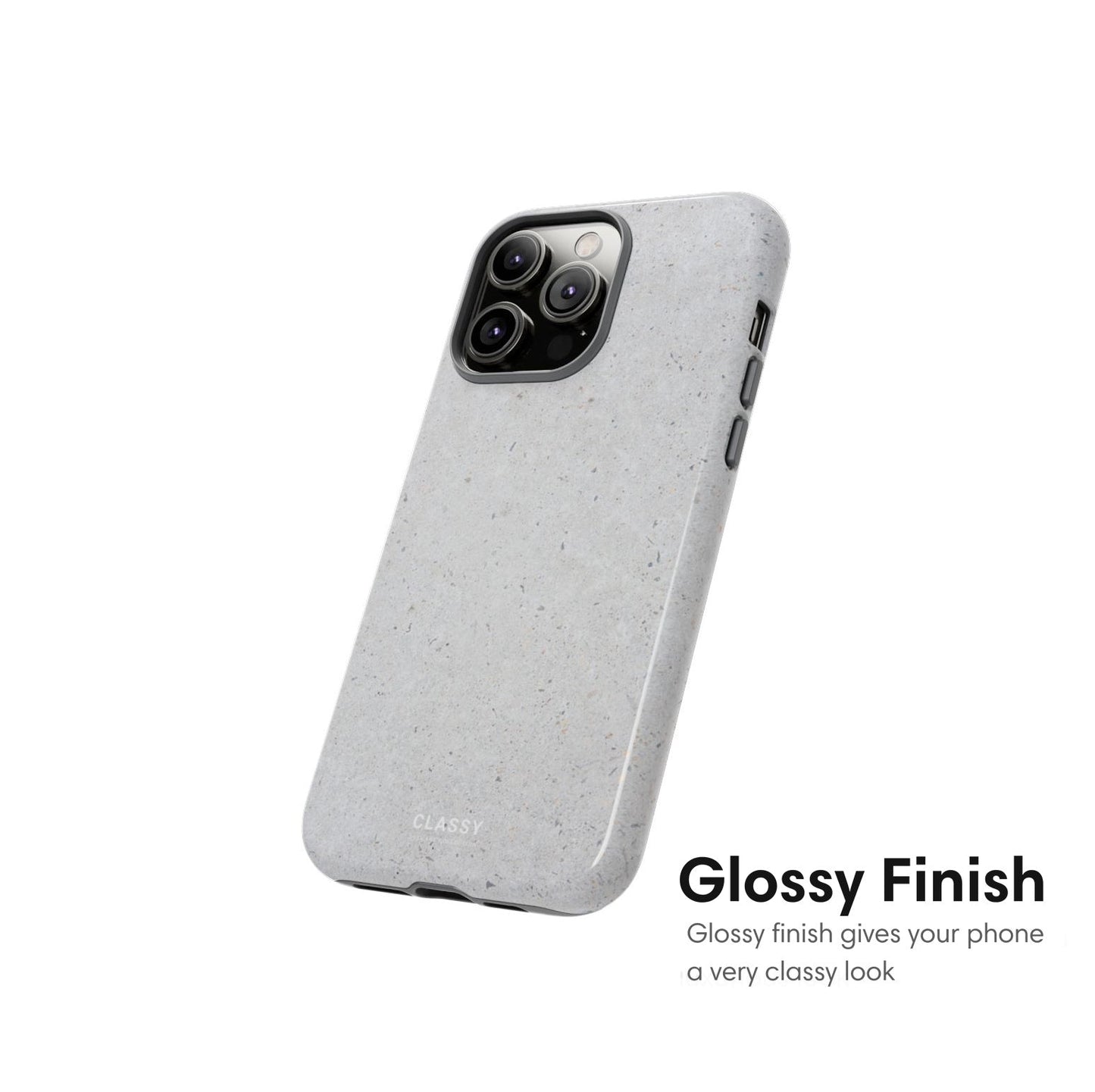 Minimalistic Gray Tough Case - Classy Cases - Phone Case - iPhone 17 - Glossy - 