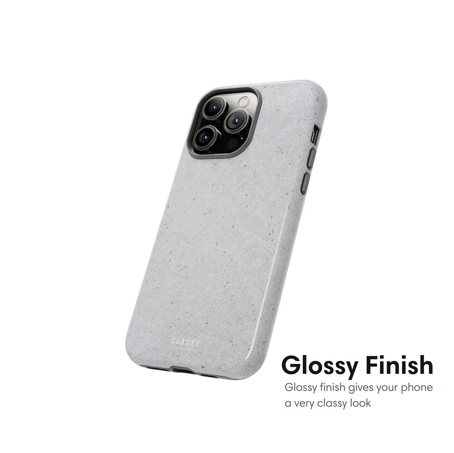 Minimalistic Gray Tough Case - Classy Cases - Phone Case - iPhone 17 - Glossy - 