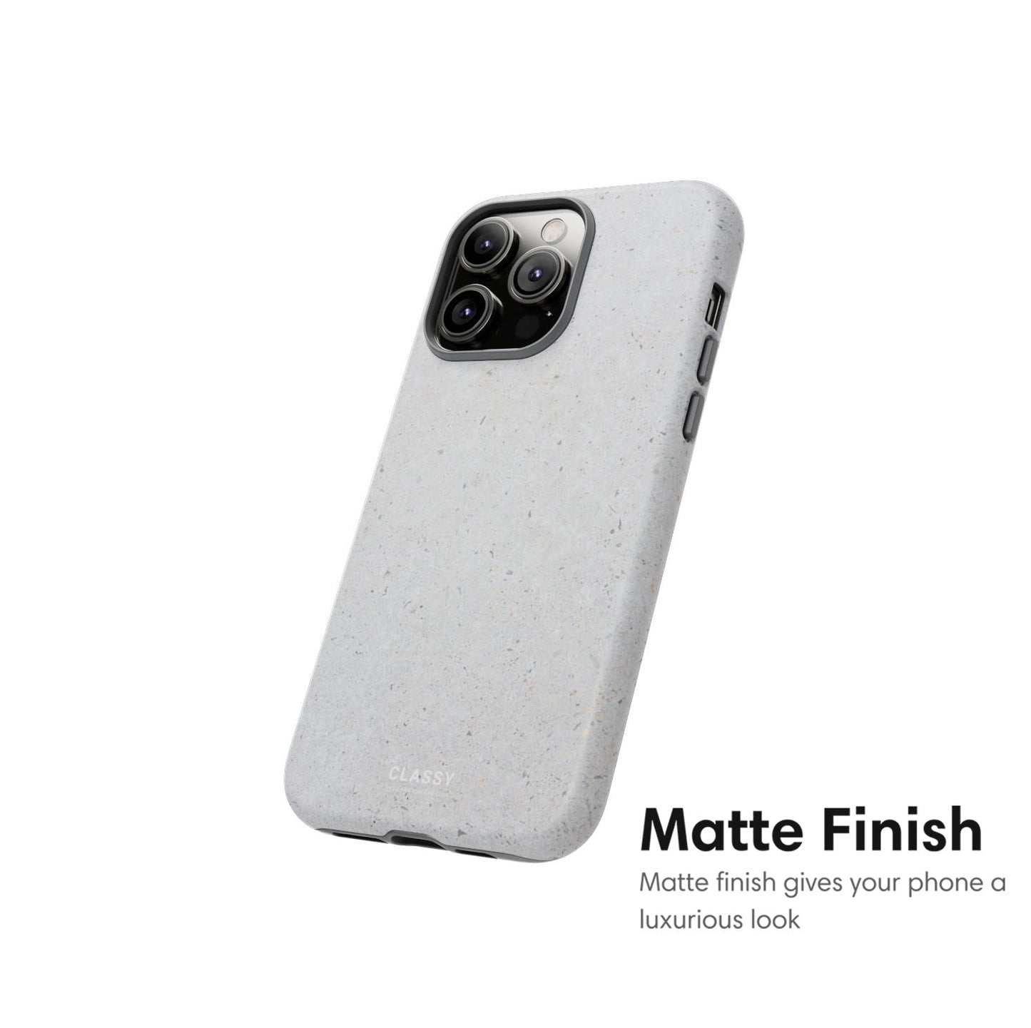 Minimalistic Gray Tough Case - Classy Cases - Phone Case - iPhone 17 - Glossy - 