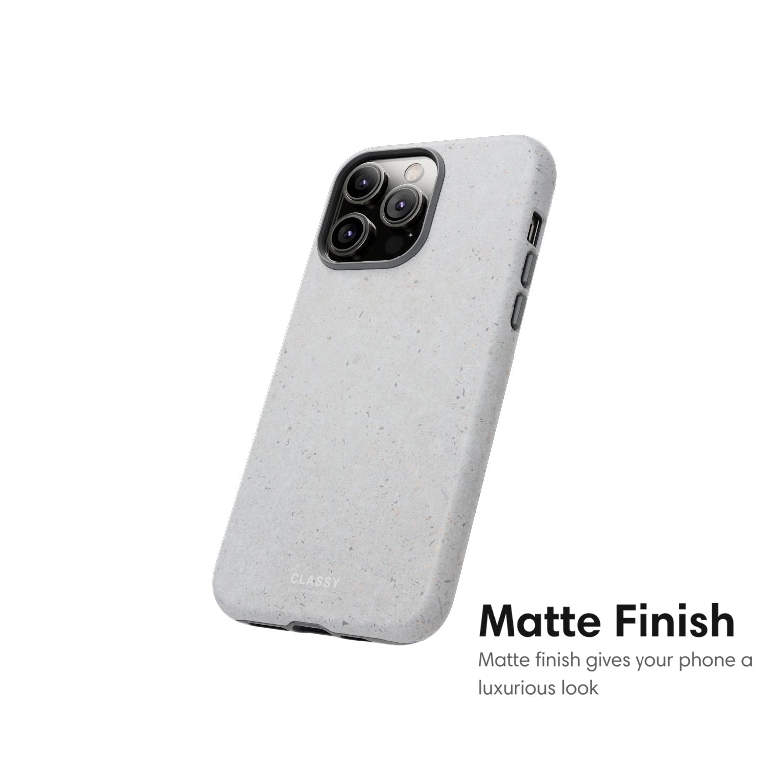 Minimalistic Gray Tough Case - Classy Cases - Phone Case - iPhone 17 - Glossy - 