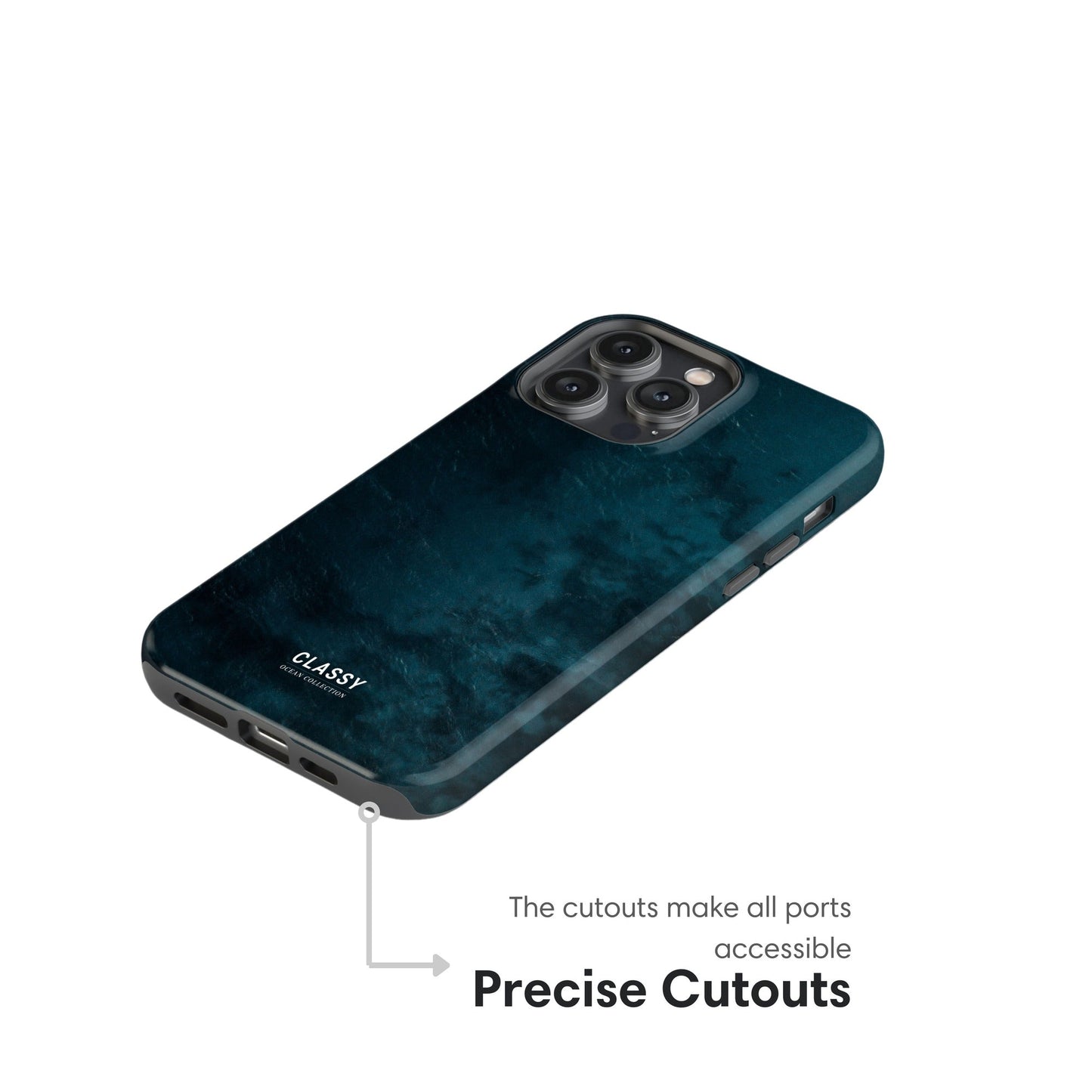 Navy Ocean Tough Case - Classy Cases - Phone Case - iPhone 17 - Glossy - 