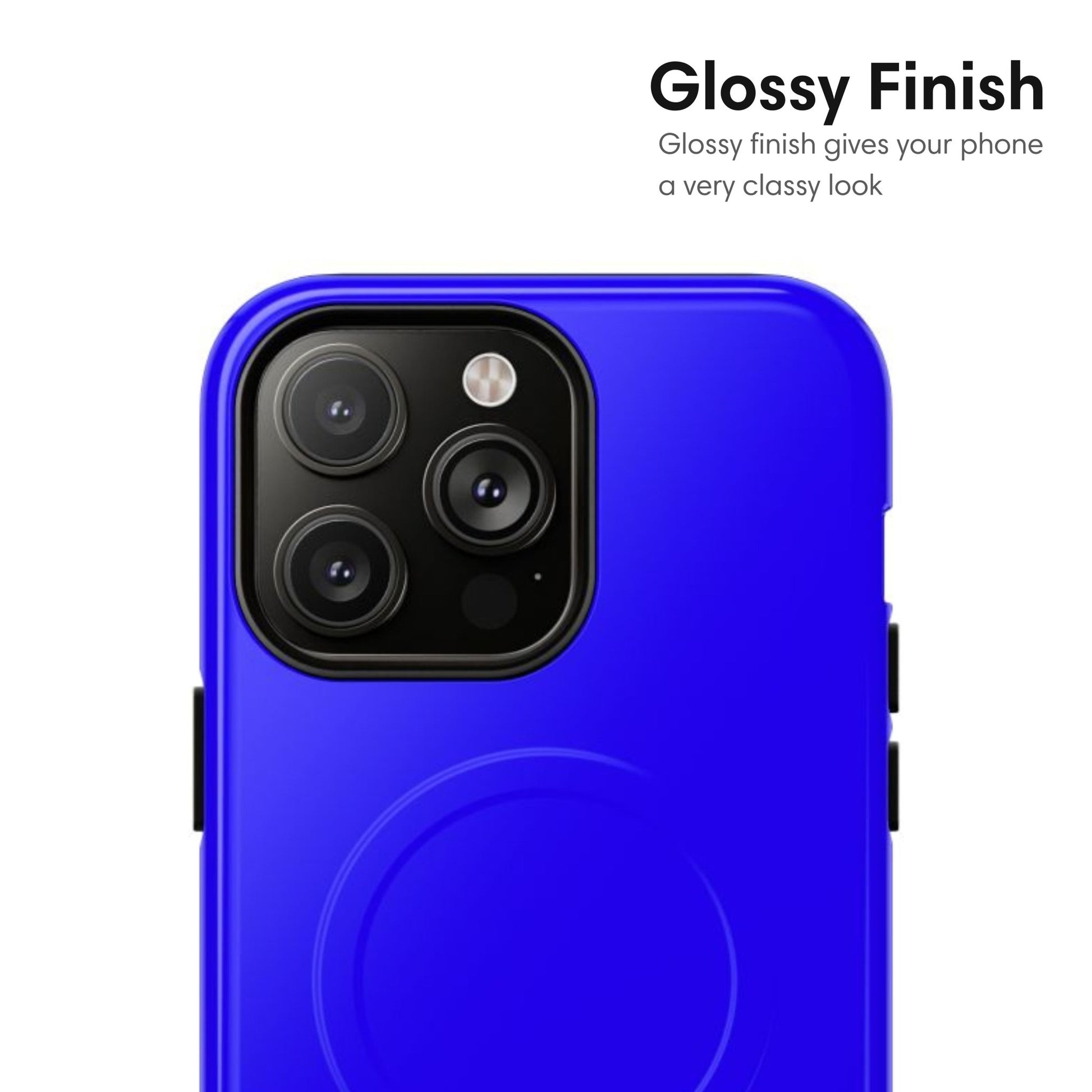 Neon Blue MagSafe Tough Case - Classy Cases - Phone Case - iPhone 17 - Glossy - 