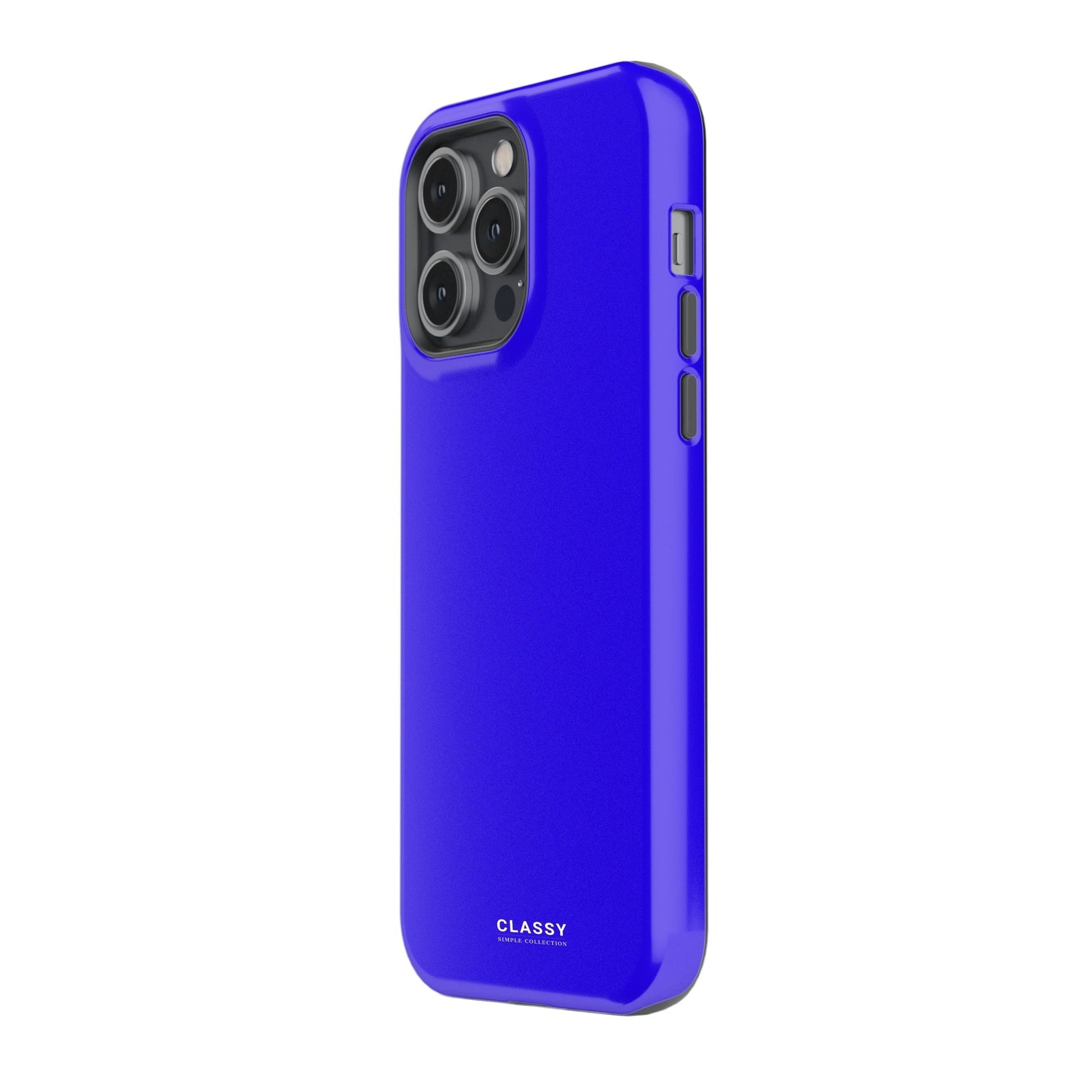 Neon Navy Blue Tough Case - Classy Cases - Phone Case - iPhone 17 - Glossy - 