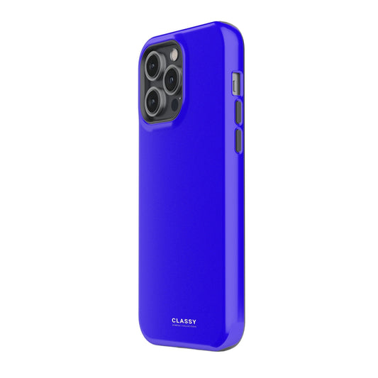 Neon Navy Blue Tough Case - Classy Cases - Phone Case - iPhone 17 - Glossy - 