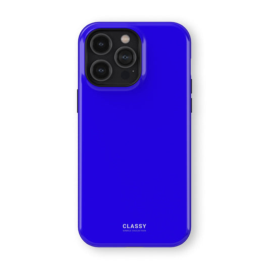 Neon Navy Blue Tough Case - Classy Cases - Phone Case - iPhone 17 - Glossy - 