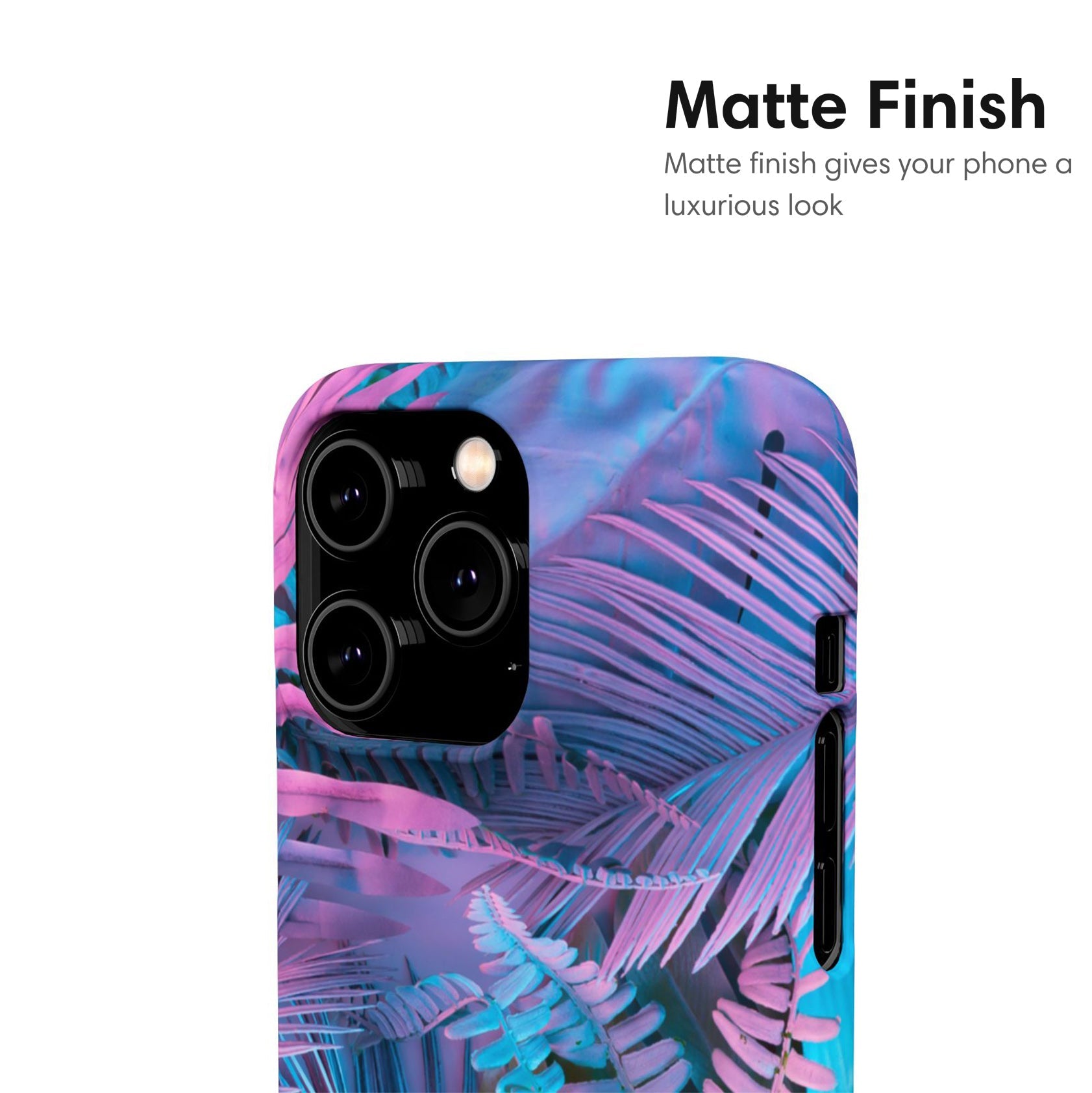 Neon Palm Leaves Snap Case - Classy Cases - Phone Case - iPhone 17 - Glossy - 