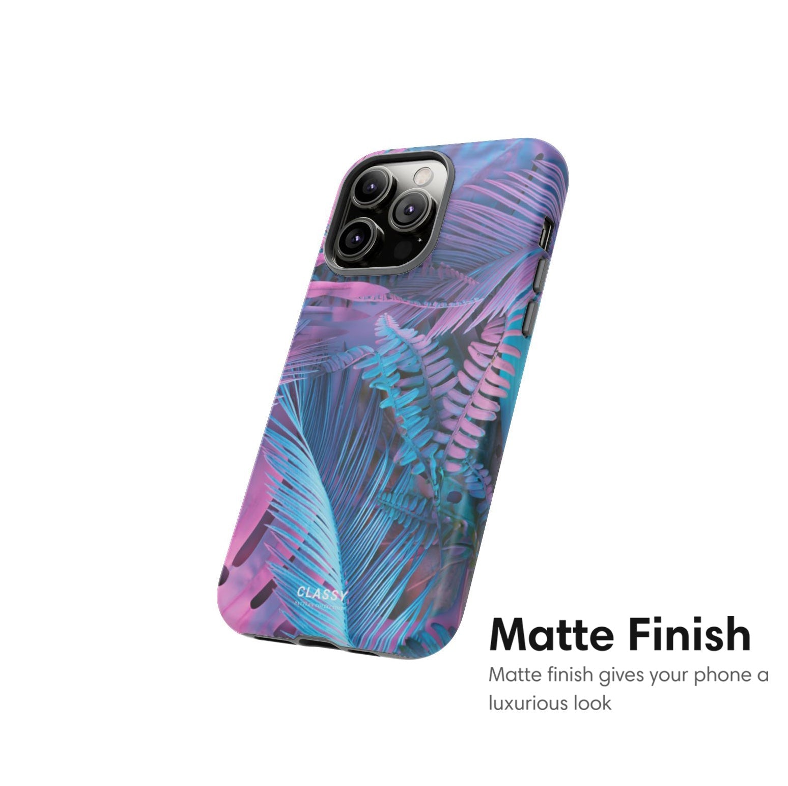 Neon Palm Leaves Tough Case - Classy Cases - Phone Case - iPhone 17 - Glossy - 