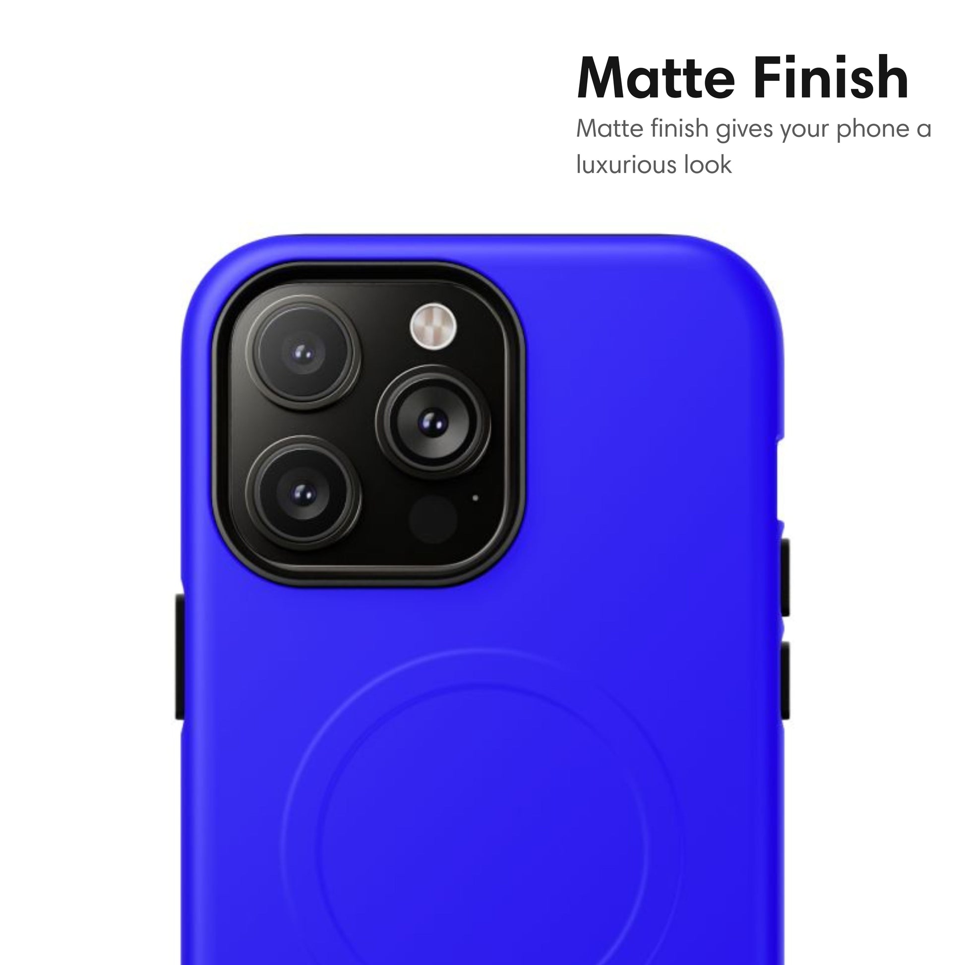 Neon Blue MagSafe Tough Case matte