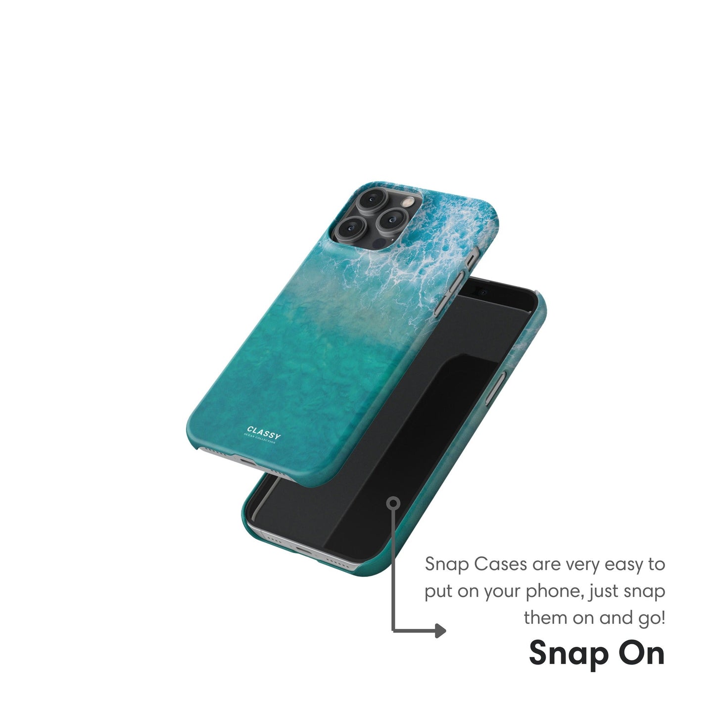 Ocean Breeze Snap Case - Classy Cases - Phone Case - iPhone 17 - Glossy - 