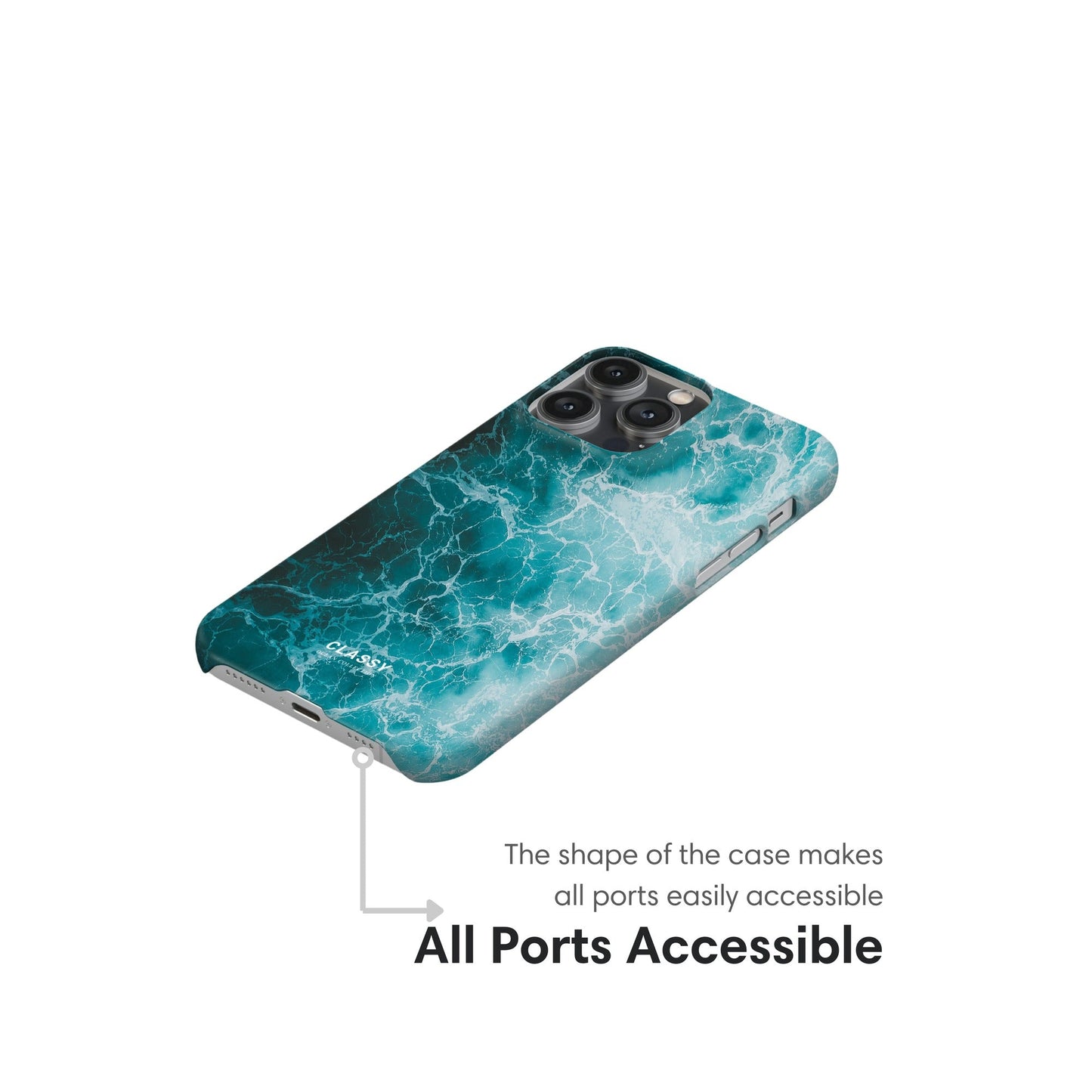 Ocean Breeze Snap Case - Classy Cases - Phone Case - iPhone 17 - Glossy - 