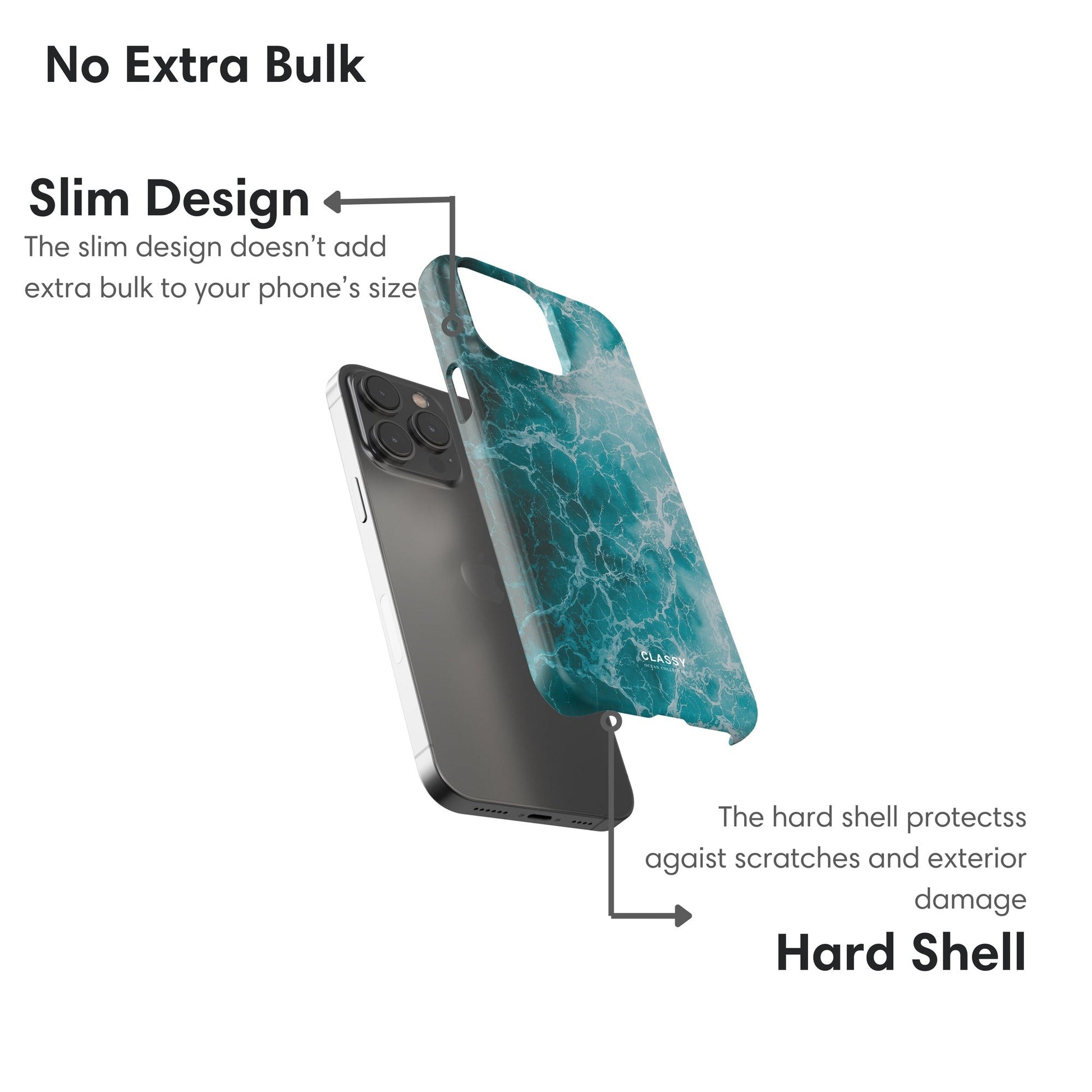 Ocean Breeze Snap Case - Classy Cases - Phone Case - iPhone 17 - Glossy - 