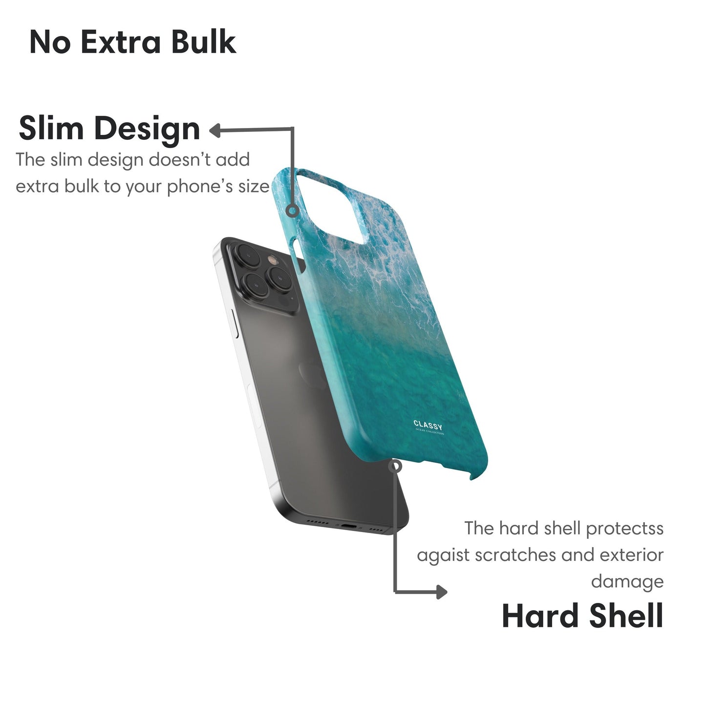 Ocean Breeze Snap Case - Classy Cases - Phone Case - iPhone 17 - Glossy - 