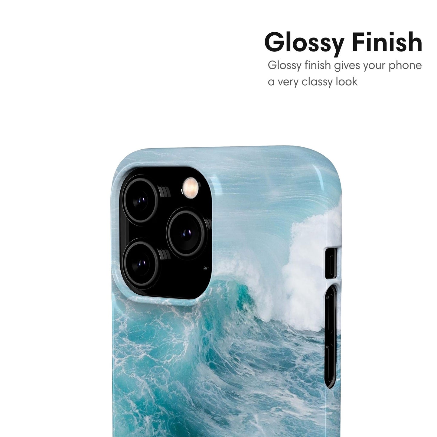 Ocean Waves Snap Case - Classy Cases - Phone Case - iPhone 17 - Glossy - 