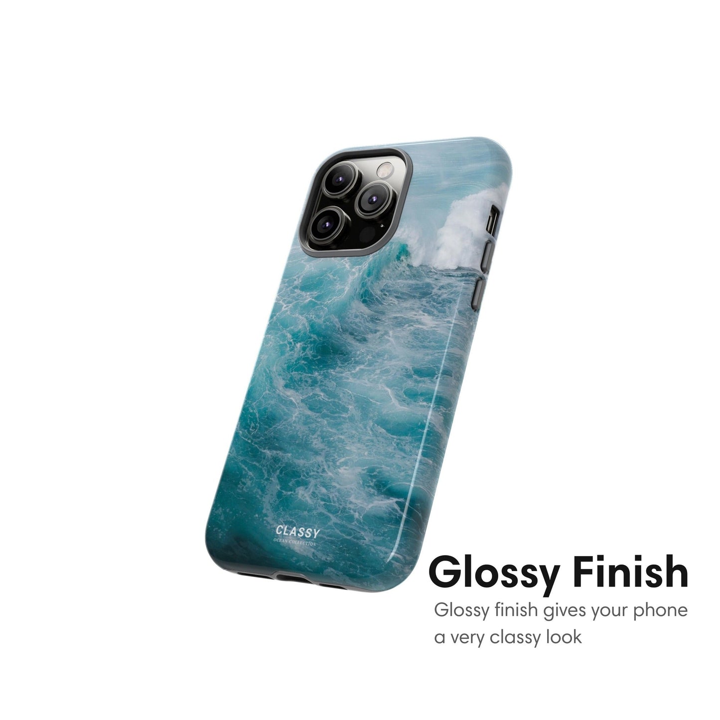 Ocean Waves Tough Case - Classy Cases - Phone Case - iPhone 17 - Glossy - 