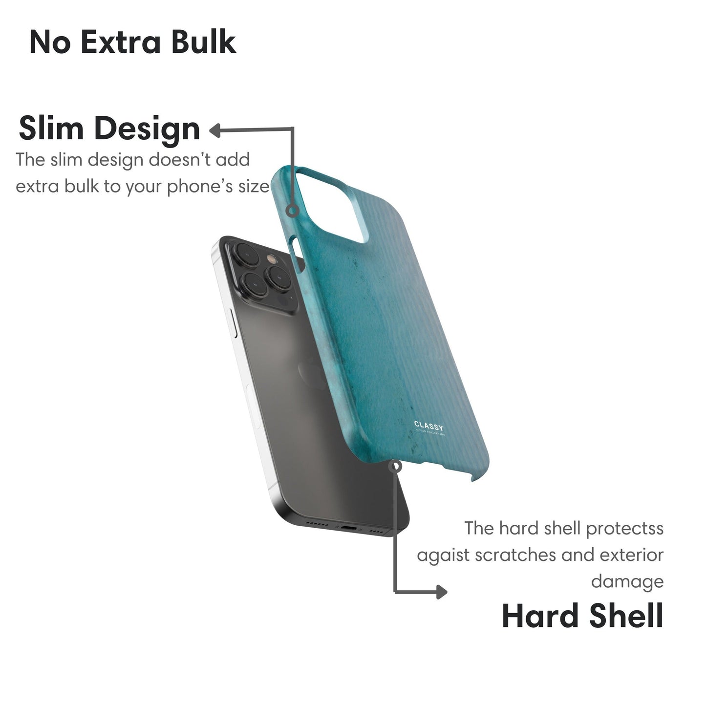 Ombre Ocean Snap Case - Classy Cases - Phone Case - iPhone 17 - Glossy - 