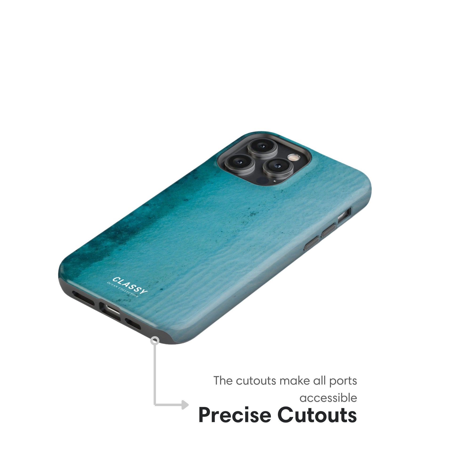 Ombre Ocean Tough Case - Classy Cases - Phone Case - iPhone 17 - Glossy - 