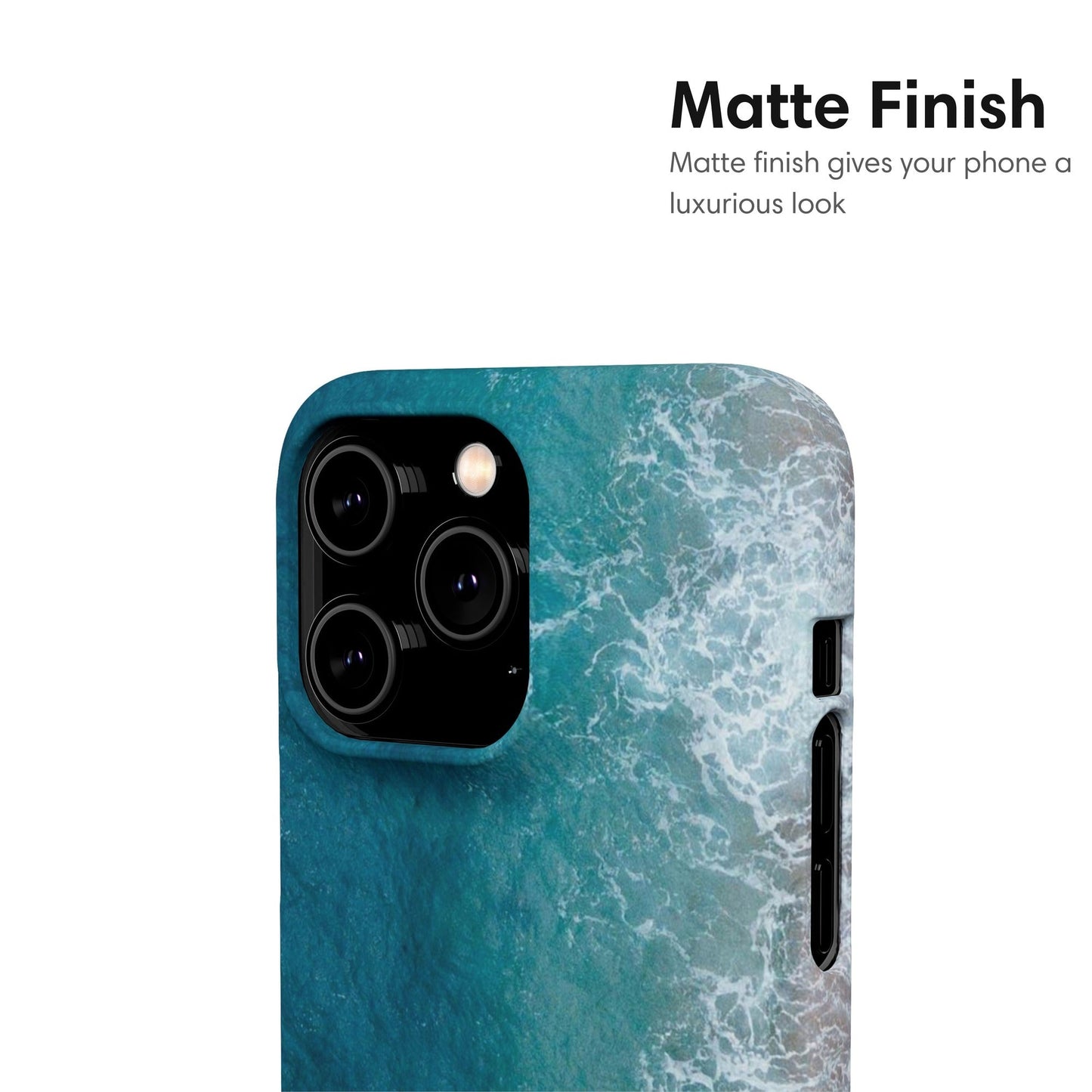 Ombre Ocean Waves Snap Case - Classy Cases - Phone Case - iPhone 17 - Glossy - 