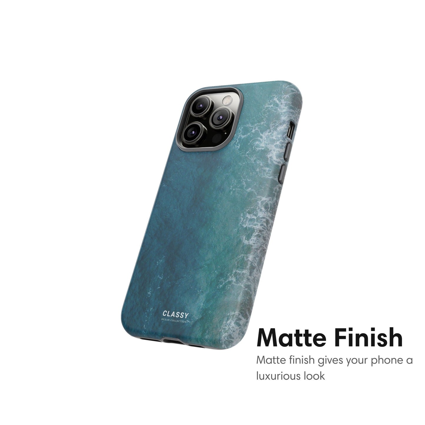 Ombre Ocean Waves Tough Case - Classy Cases - Phone Case - iPhone 17 - Glossy - 
