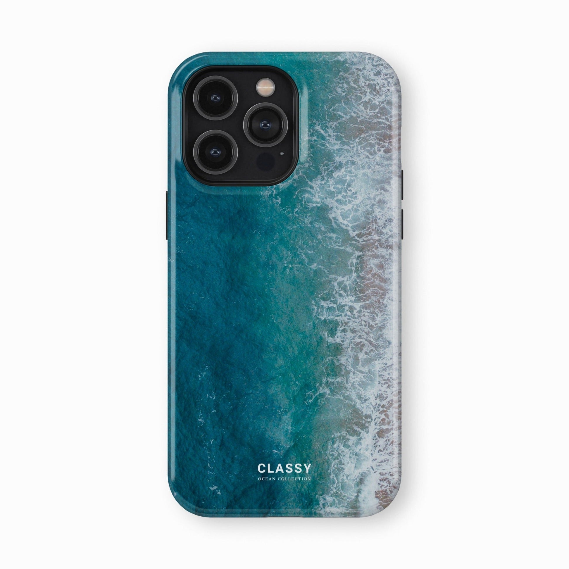 Ombre Ocean Waves Tough Case - Classy Cases - Phone Case - iPhone 17 - Glossy - 