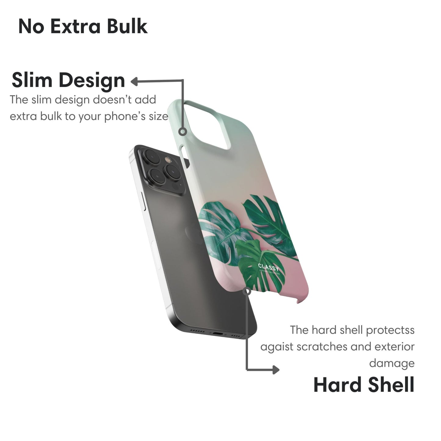 Ombre Palm Leaves Snap Case - Classy Cases - Phone Case - iPhone 17 - Glossy - 