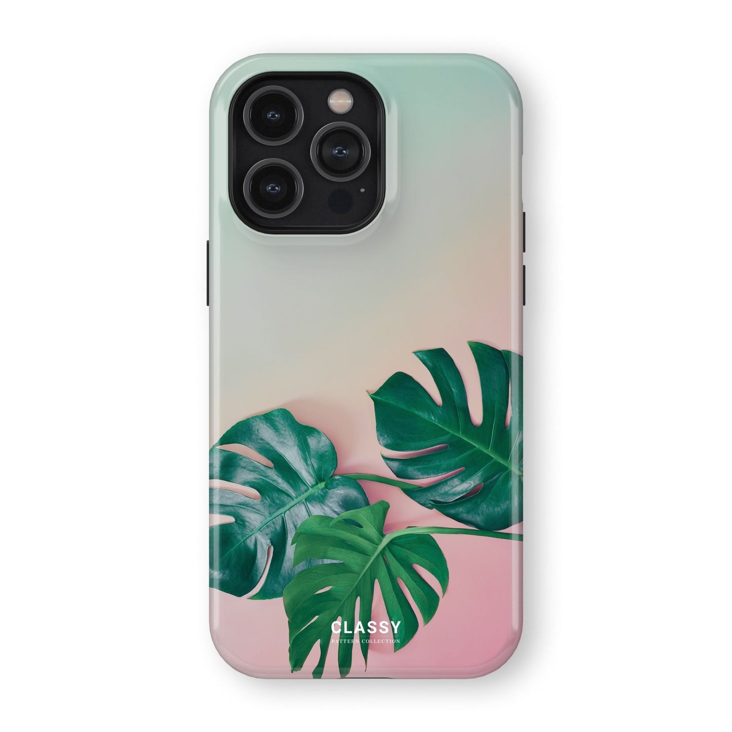 Ombre Palm Leaves Tough Case - Classy Cases - Phone Case - iPhone 17 - Glossy - 