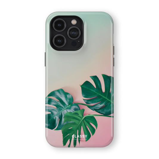Ombre Palm Leaves Tough Case - Classy Cases - Phone Case - iPhone 17 - Glossy - 
