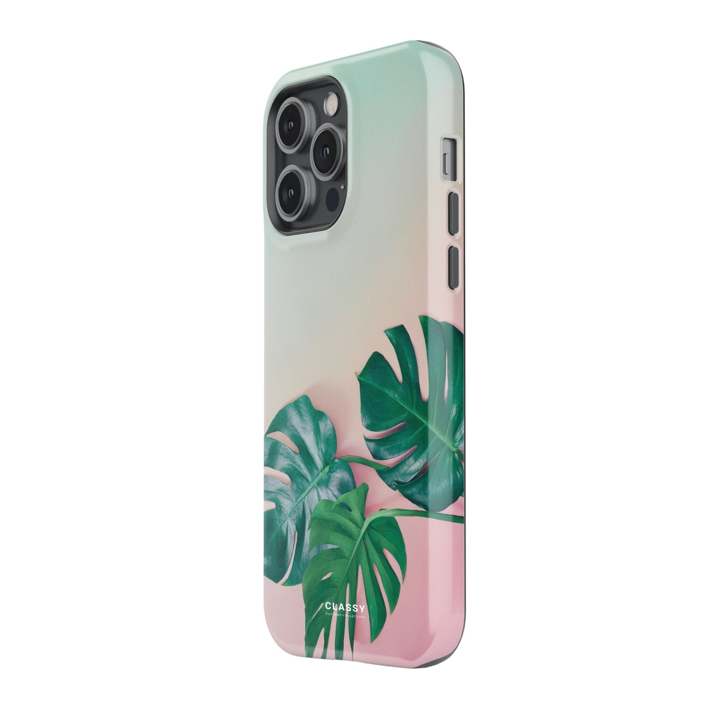 Ombre Palm Leaves Tough Case - Classy Cases - Phone Case - iPhone 17 - Glossy - 