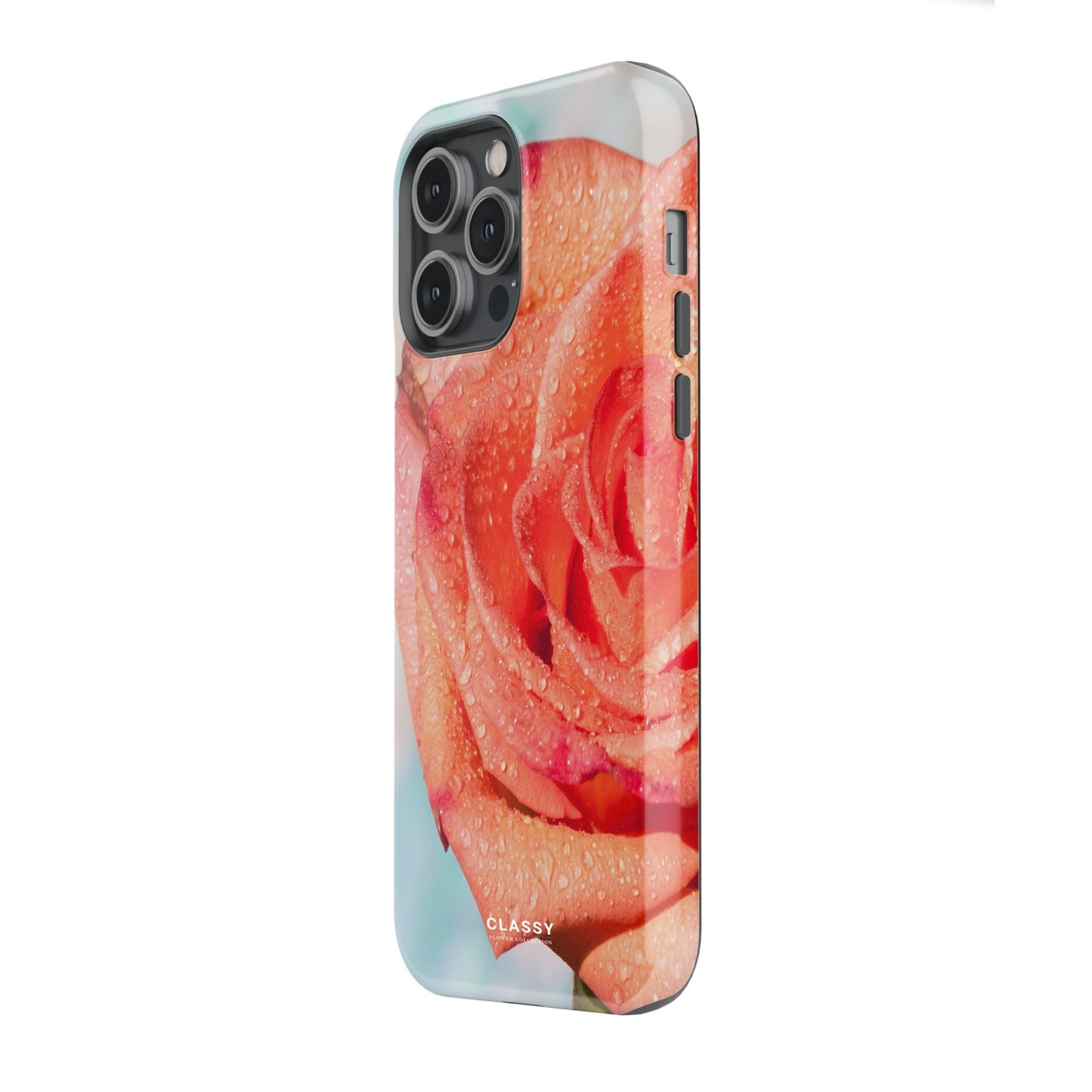 Orange and Blue Flower Tough Case - Classy Cases - Phone Case - iPhone 17 - Glossy - 