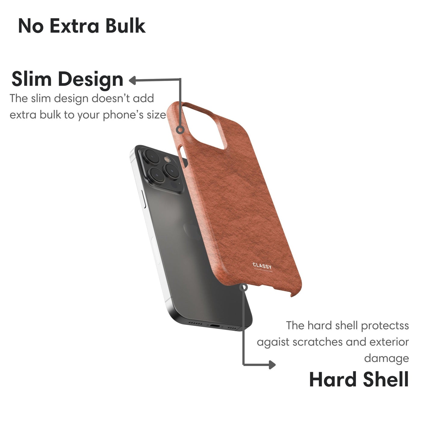Orange Paper Snap Case - Classy Cases - Phone Case - iPhone 17 - Glossy - 