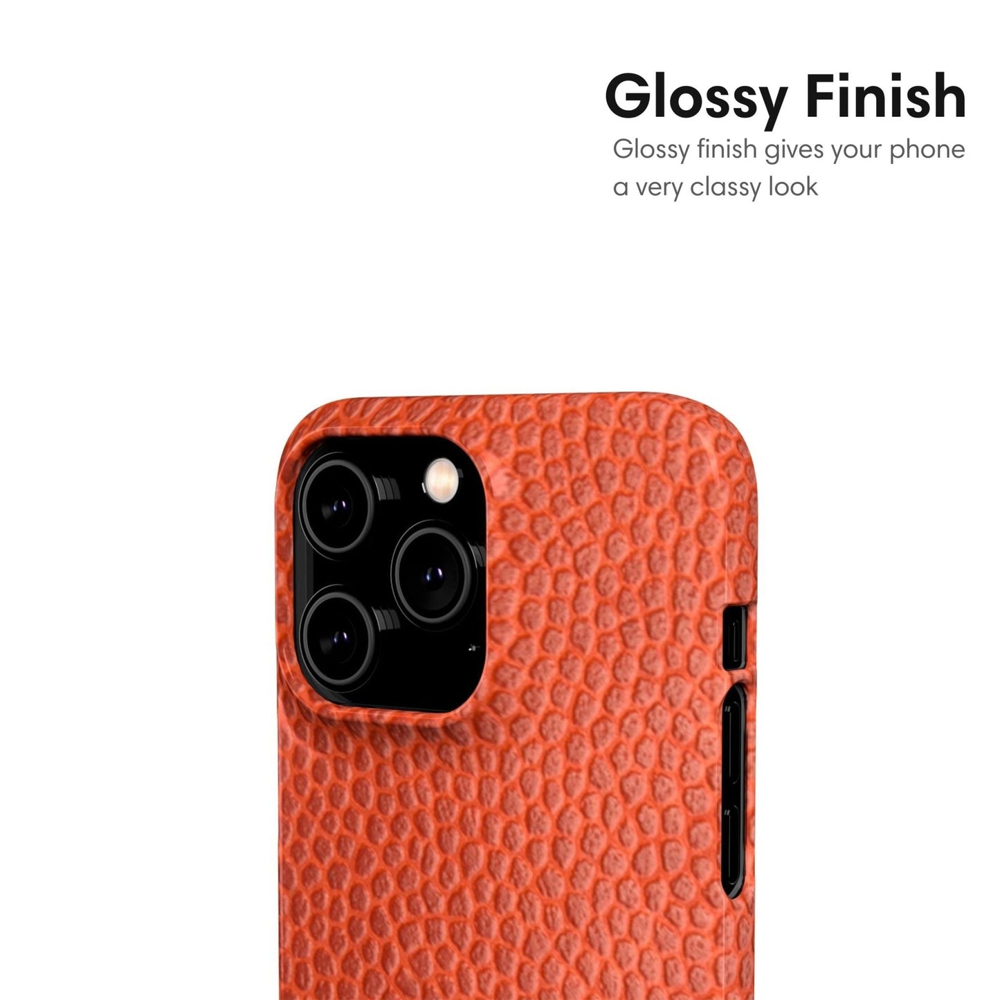 Orange Pattern Snap Case - Classy Cases - Phone Case - iPhone 17 - Glossy - 