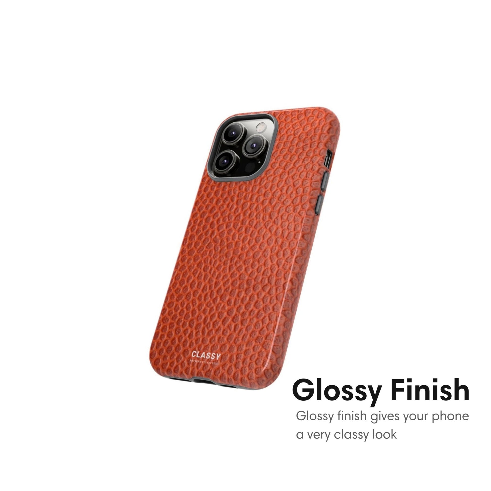 Orange Pattern Tough Case - Classy Cases - Phone Case - iPhone 17 - Glossy - 