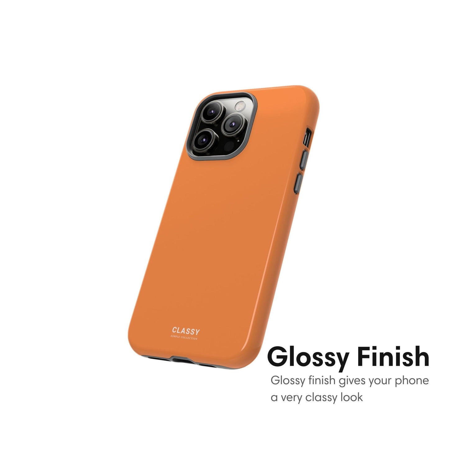 Orange Tough Case - Classy Cases - Phone Case - iPhone 17 - Glossy - 