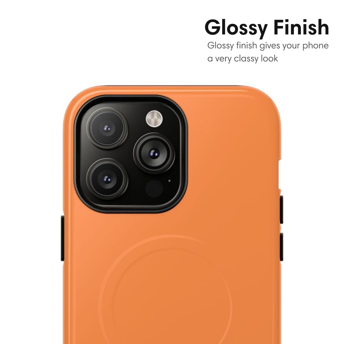 MagSafe Orange Tough Case glossy