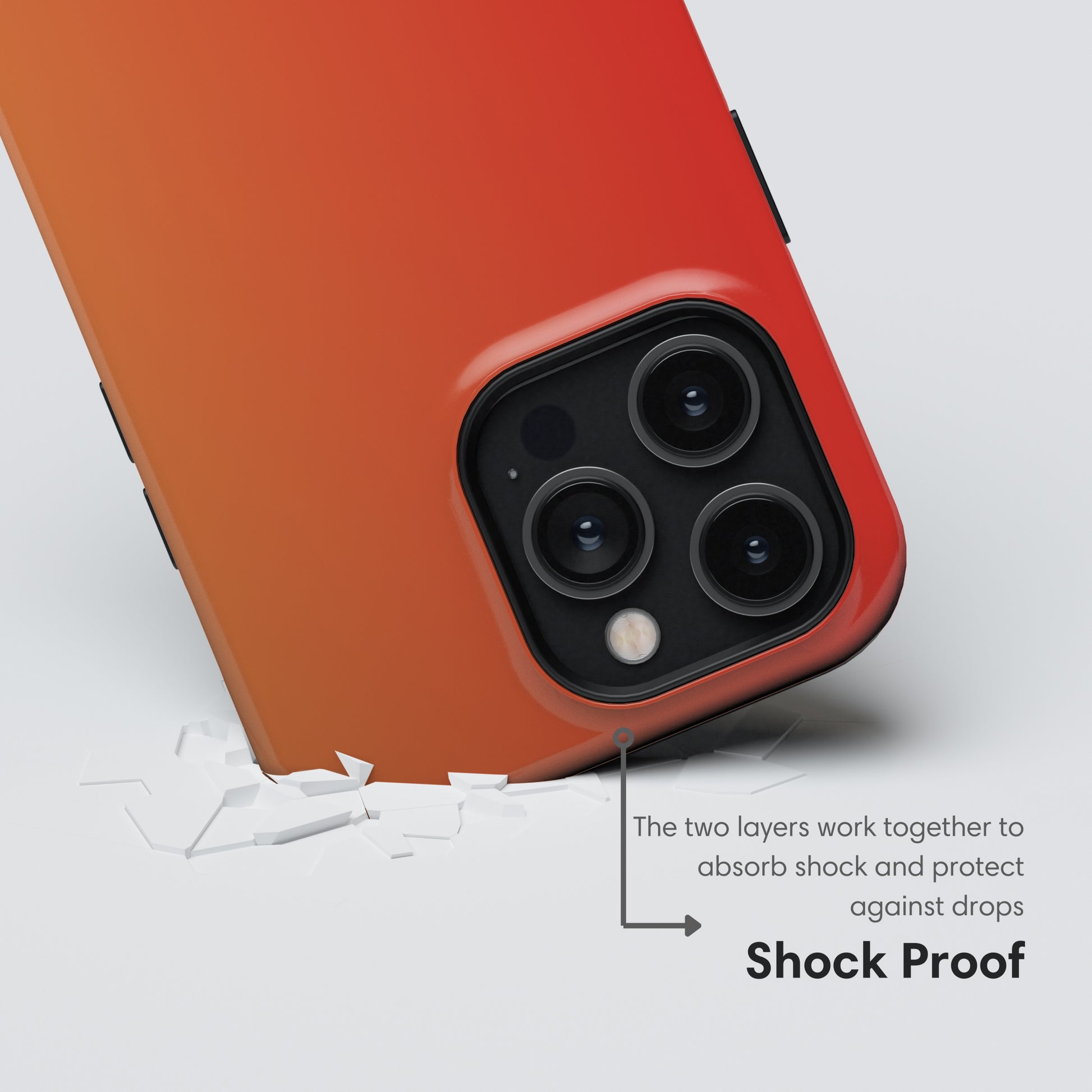 Orange Ombre Tough Case shockproof