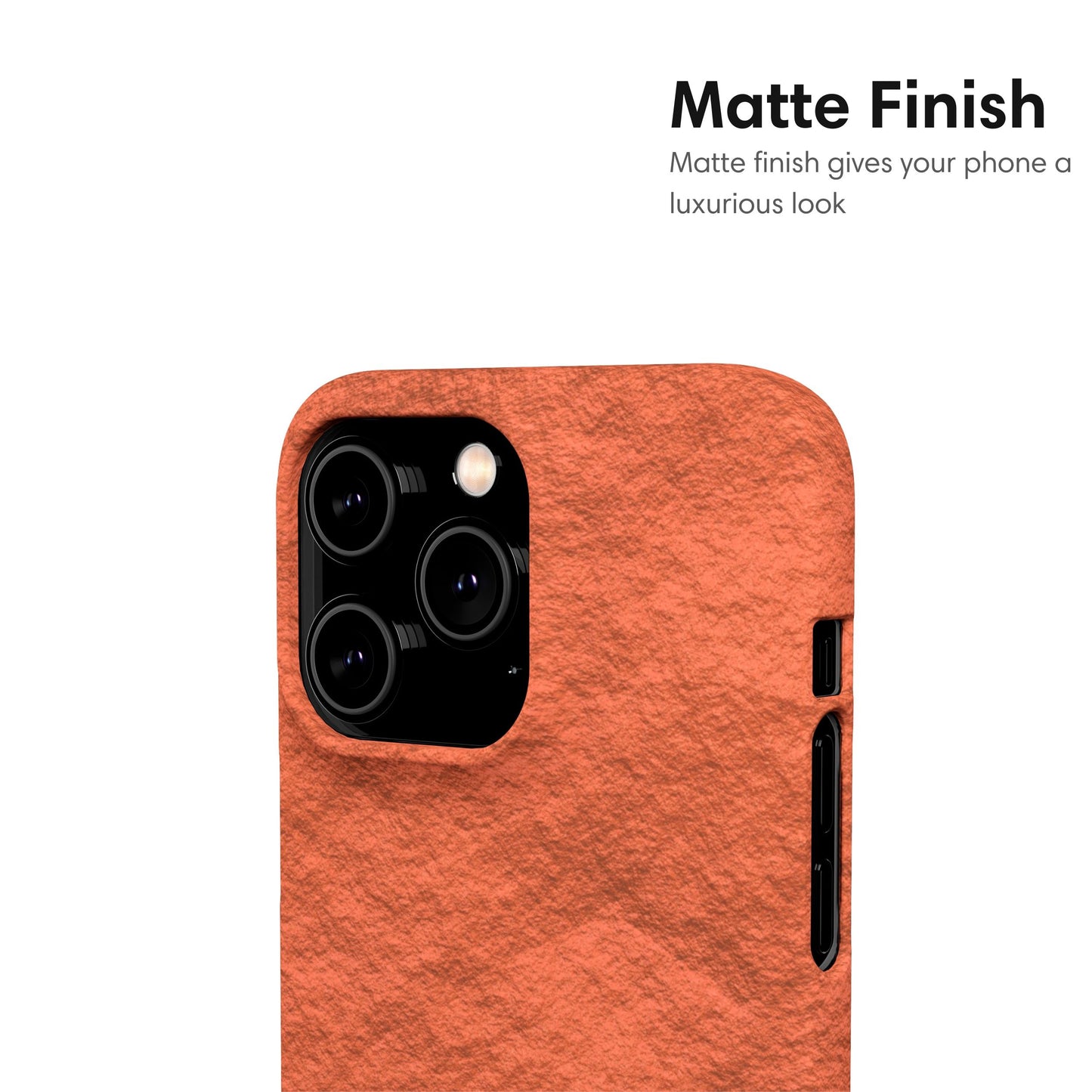 Orange Paper Snap Case matte